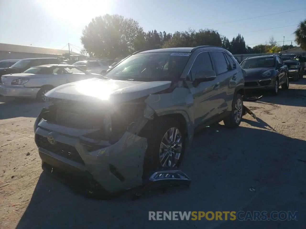 2 fotografías del automóvil dañado JTMC1RFV8MD074315 TOYOTA RAV4 2021