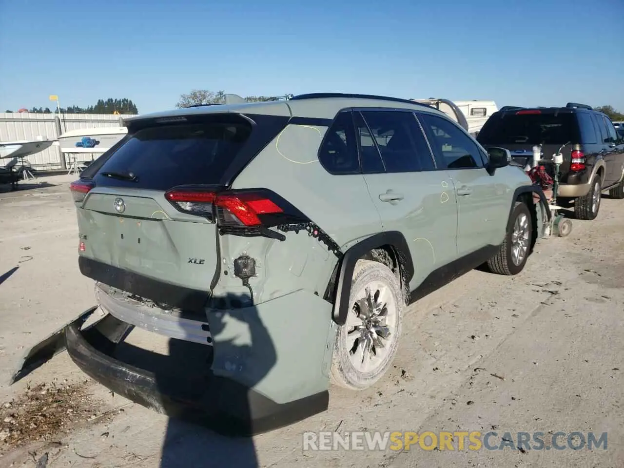 4 fotografías del automóvil dañado JTMC1RFV8MD074315 TOYOTA RAV4 2021