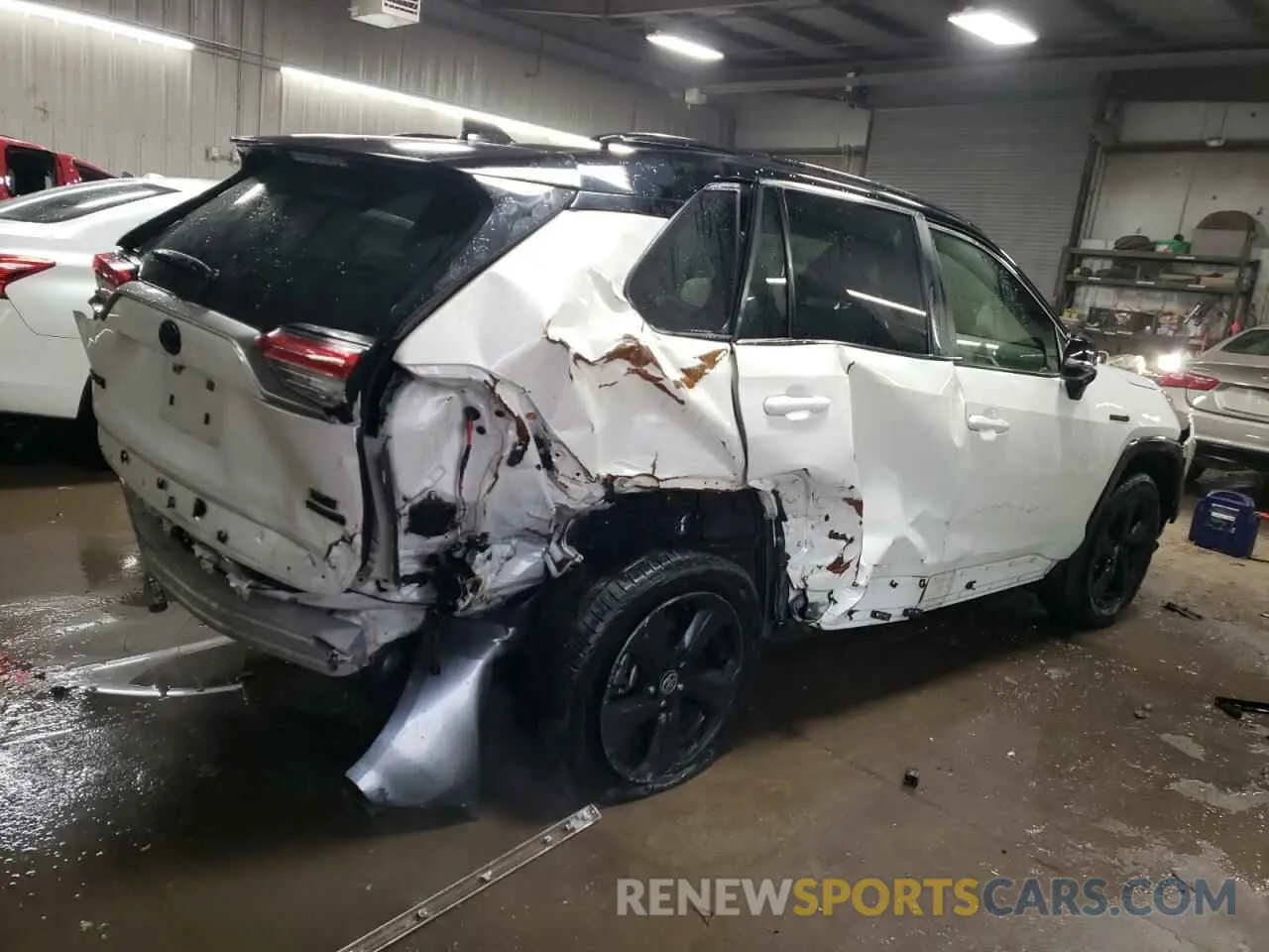 3 fotografías del automóvil dañado JTME6RFV2MJ010167 TOYOTA RAV4 2021