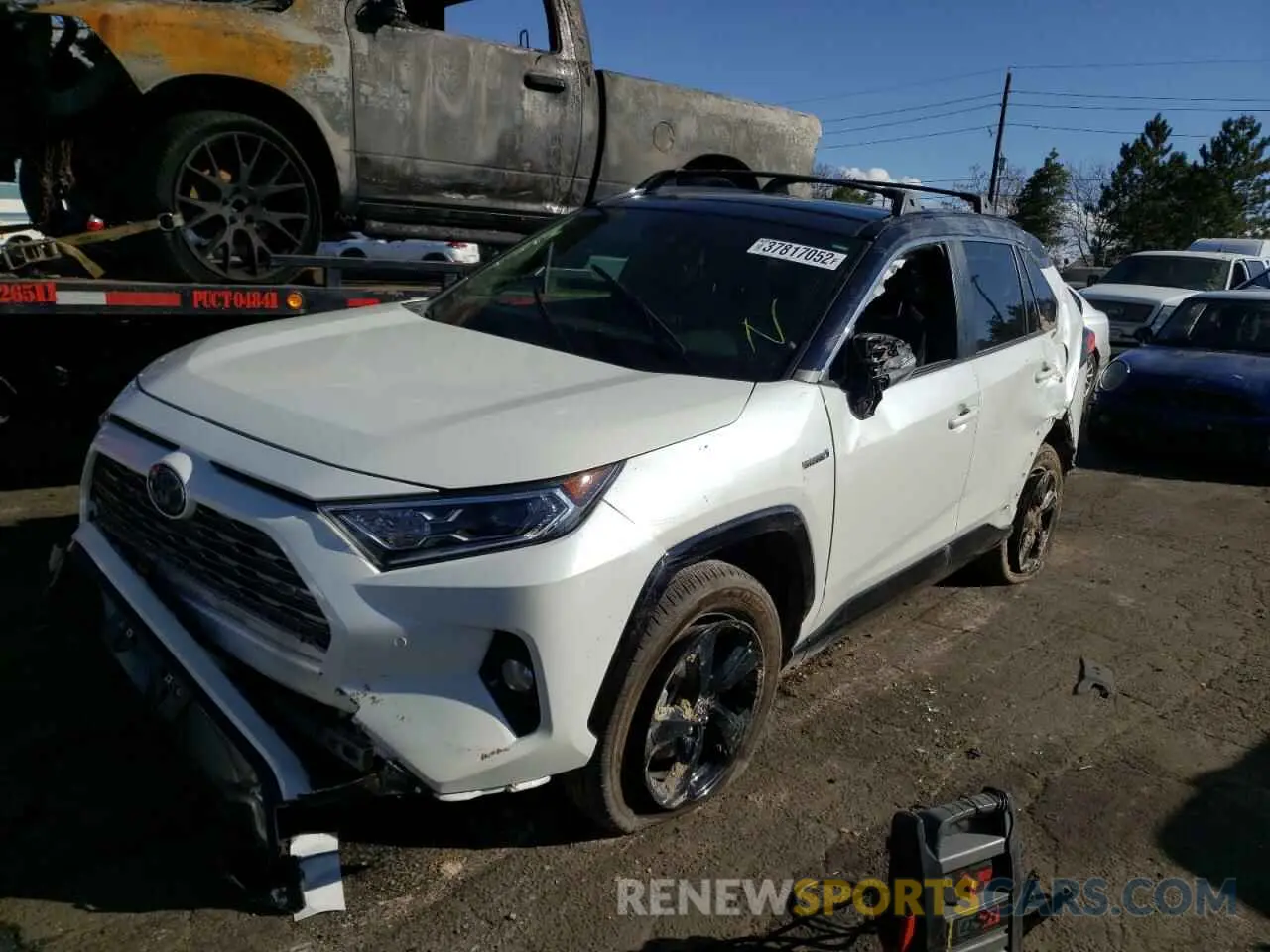 2 fotografías del automóvil dañado JTME6RFV5MD512833 TOYOTA RAV4 2021