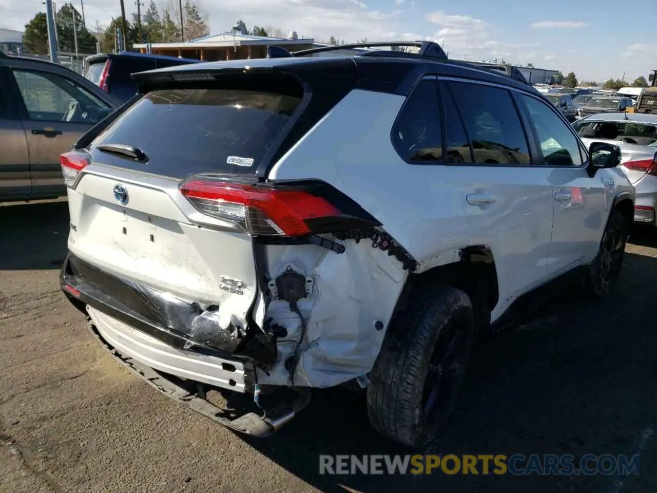 4 fotografías del automóvil dañado JTME6RFV5MD512833 TOYOTA RAV4 2021