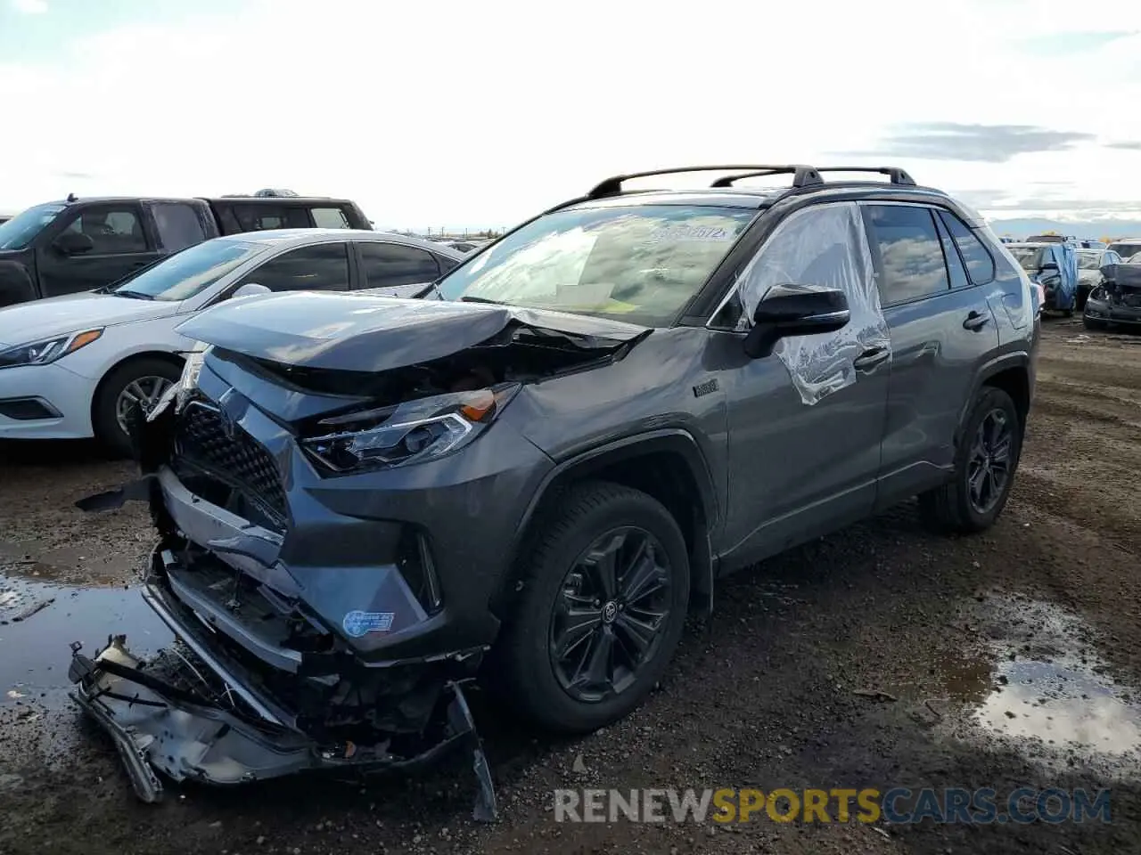 2 fotografías del automóvil dañado JTMEB3FVXMD031887 TOYOTA RAV4 2021