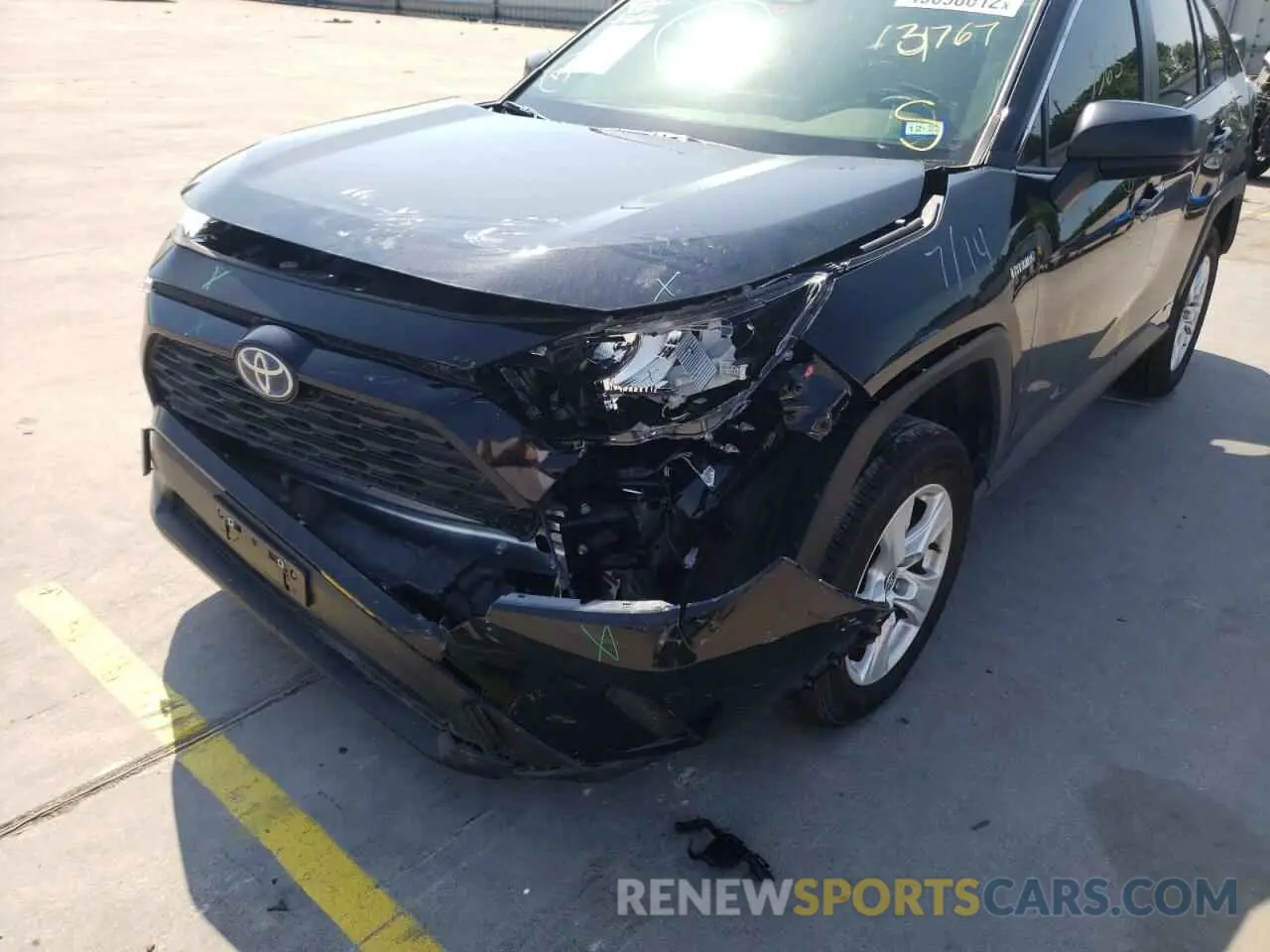 9 fotografías del automóvil dañado JTMLWRFV9MD131767 TOYOTA RAV4 2021