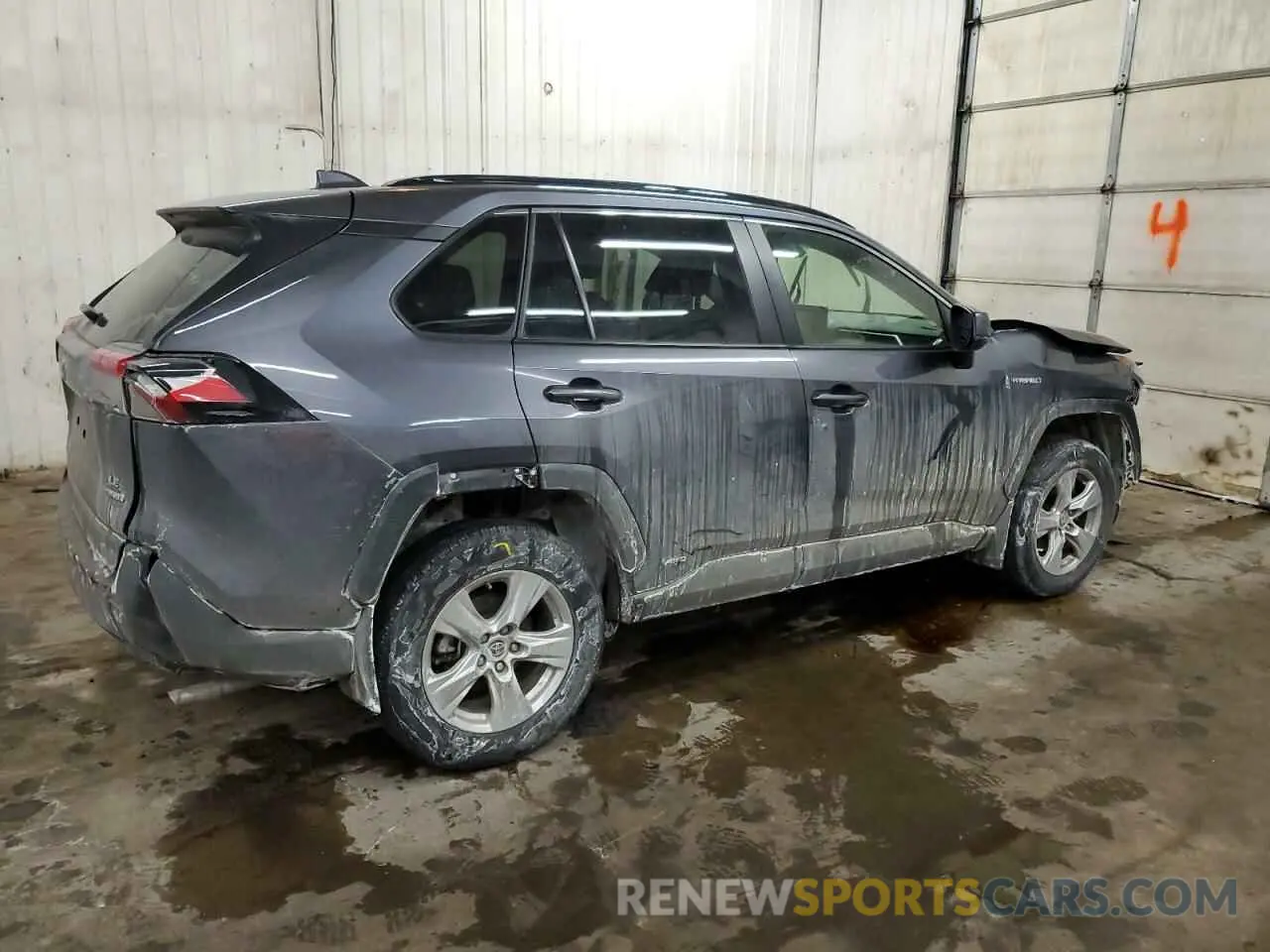 3 fotografías del automóvil dañado JTMLWRFVXMD127226 TOYOTA RAV4 2021