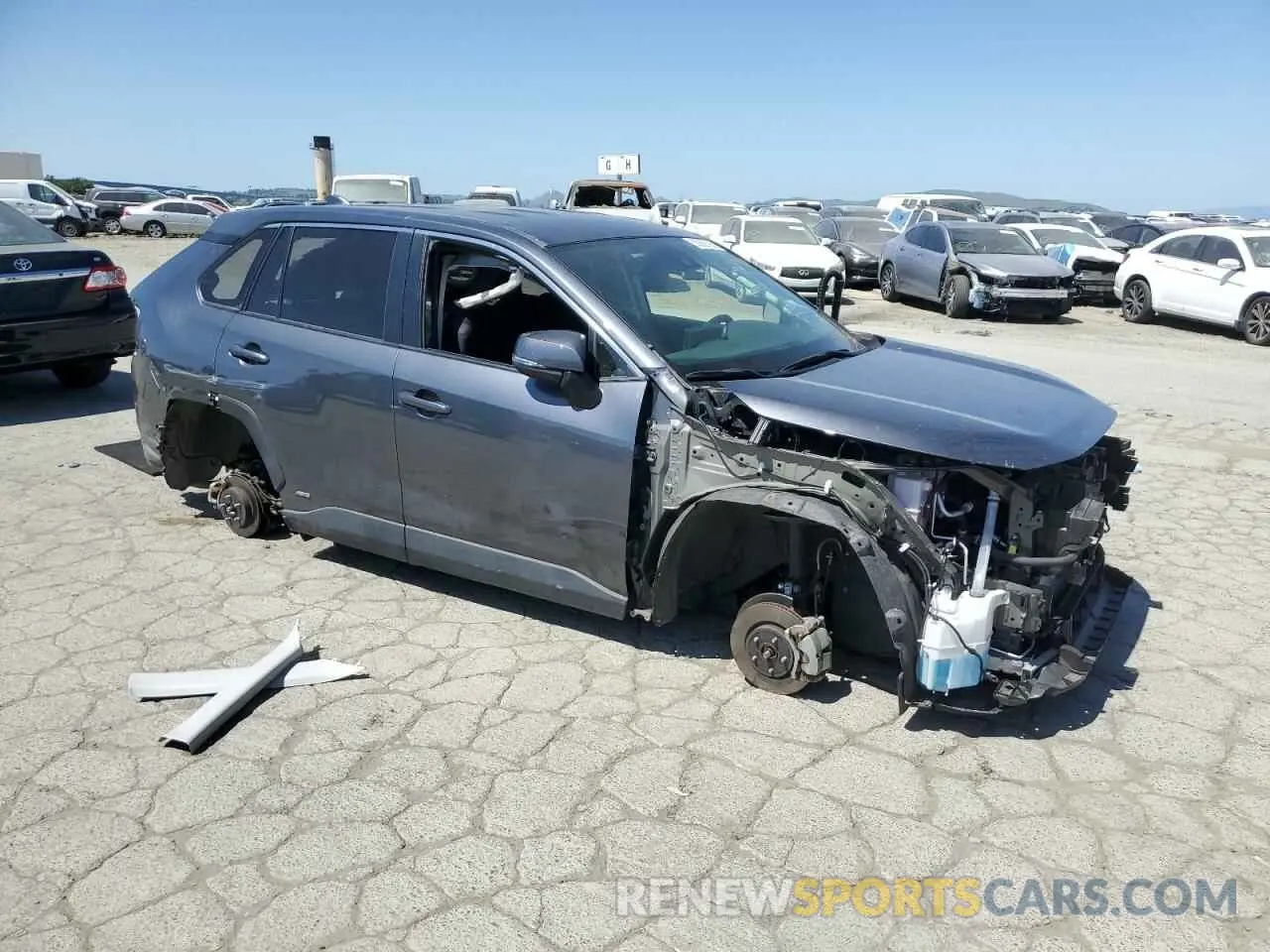 4 fotografías del automóvil dañado JTMM6RFV7MD508861 TOYOTA RAV4 2021
