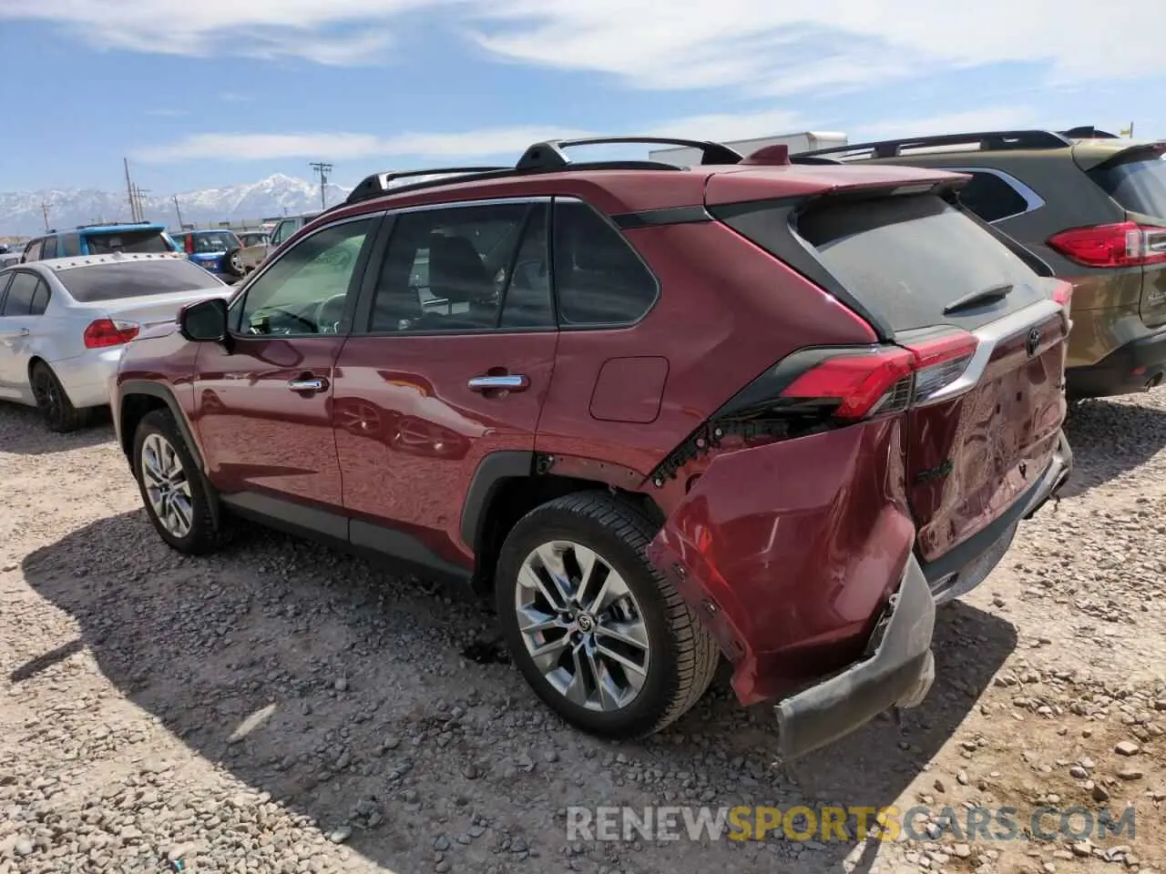 2 fotografías del automóvil dañado JTMN1RFV4MD072733 TOYOTA RAV4 2021