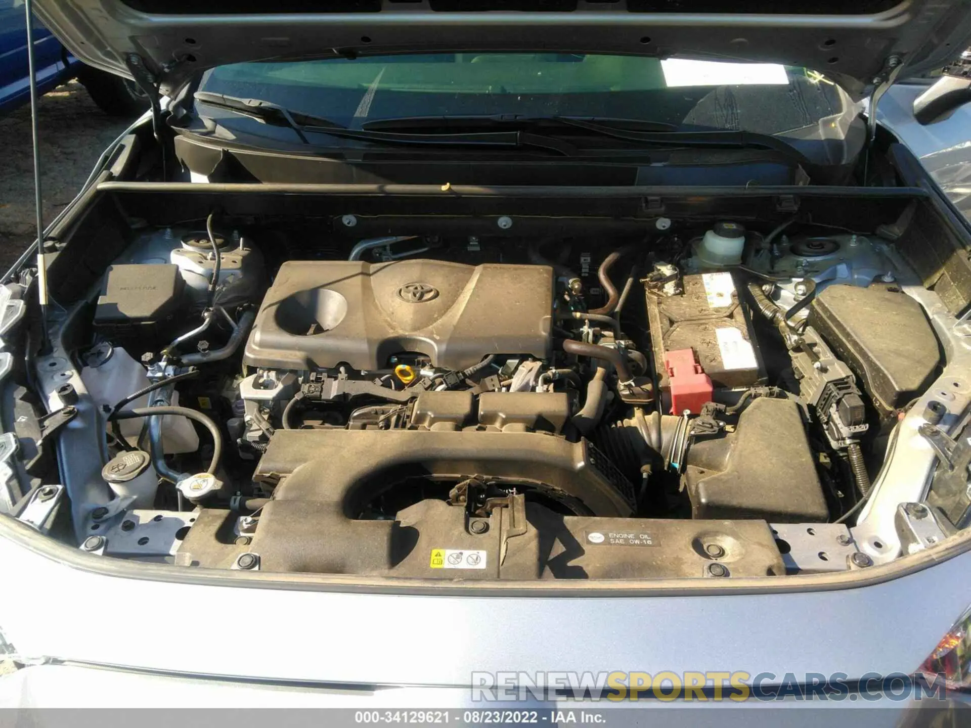 10 fotografías del automóvil dañado JTMP1RFVXMD078710 TOYOTA RAV4 2021