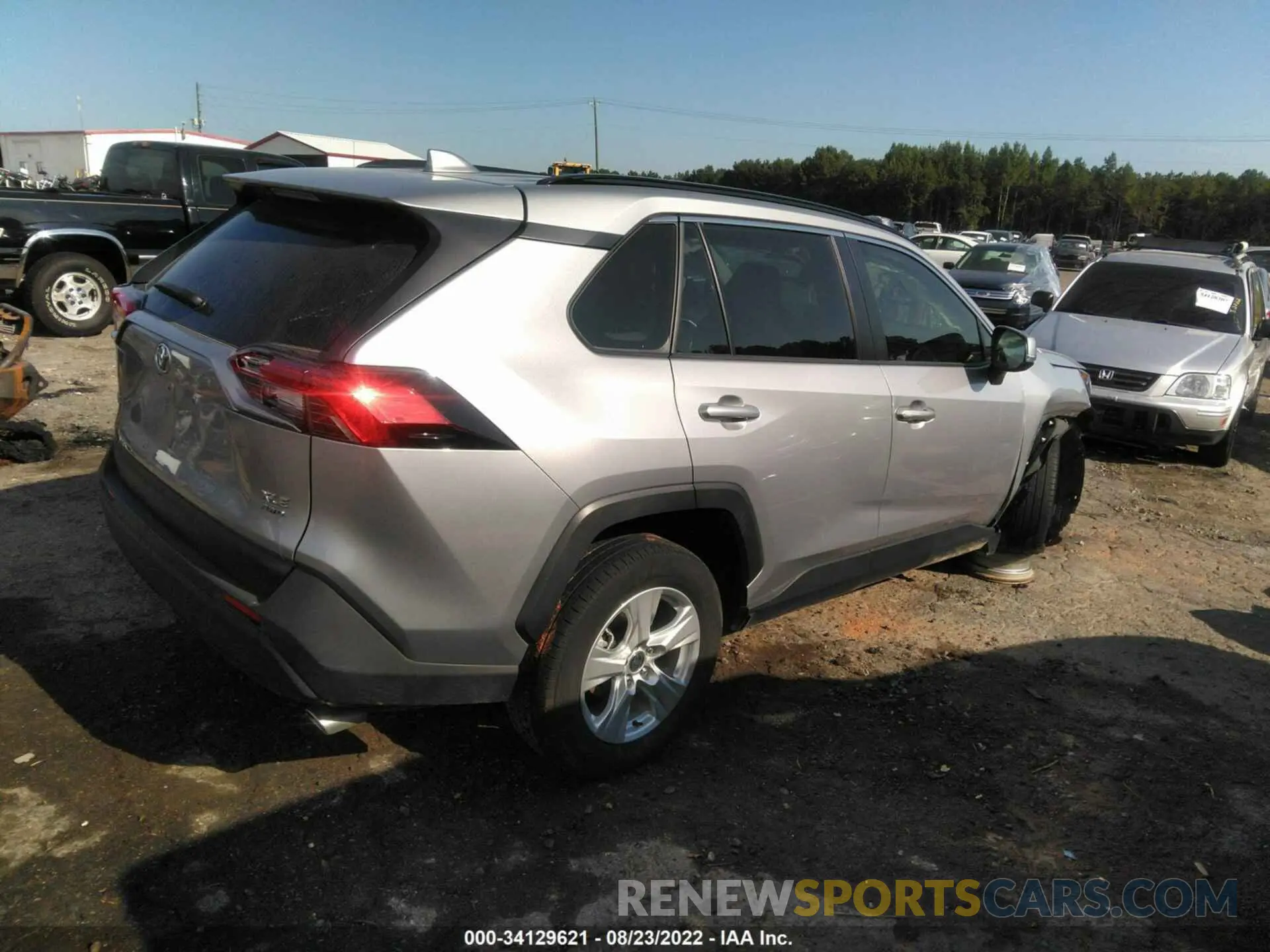 4 fotografías del automóvil dañado JTMP1RFVXMD078710 TOYOTA RAV4 2021