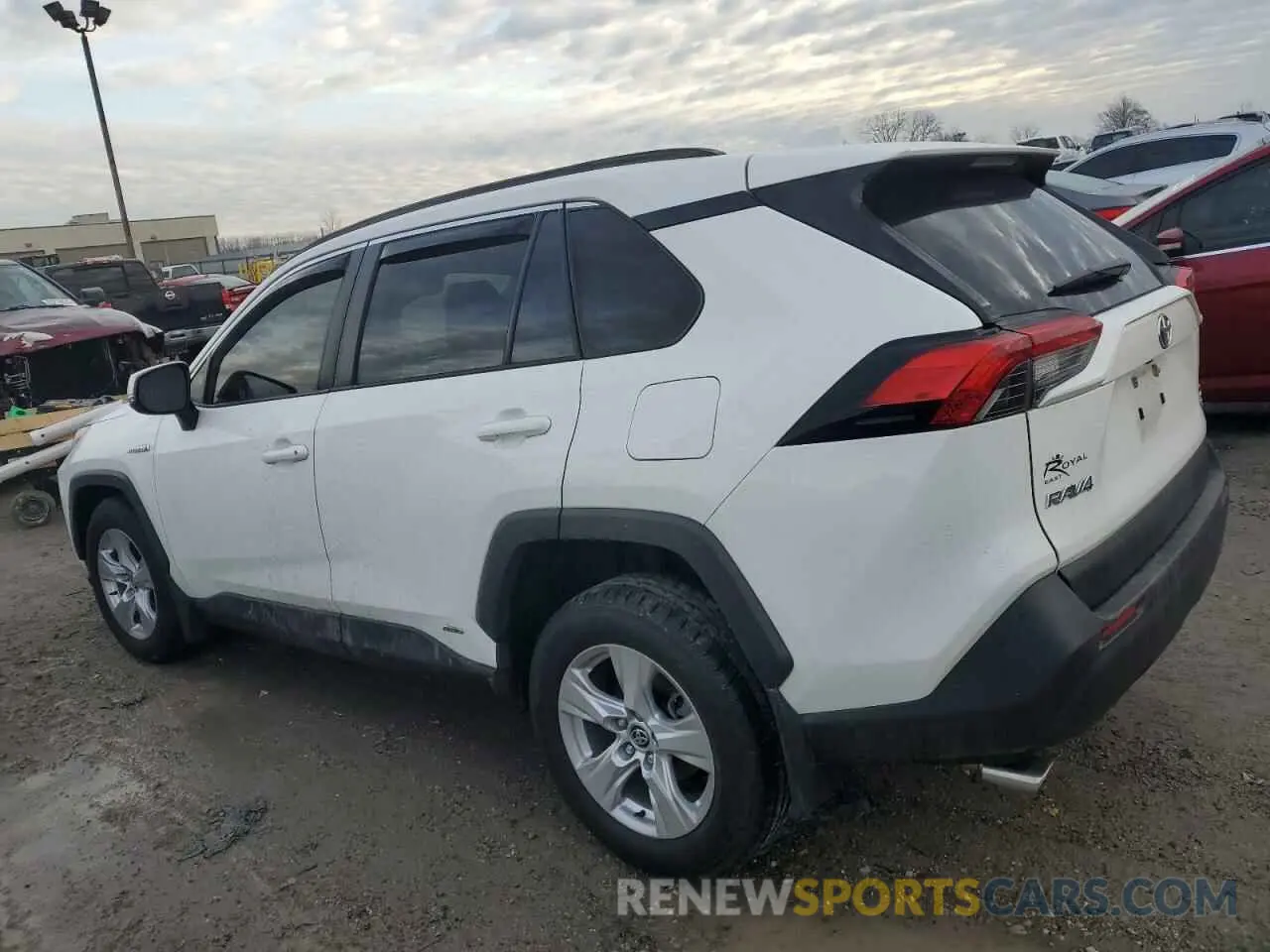 2 fotografías del automóvil dañado JTMRWRFV5MJ053662 TOYOTA RAV4 2021