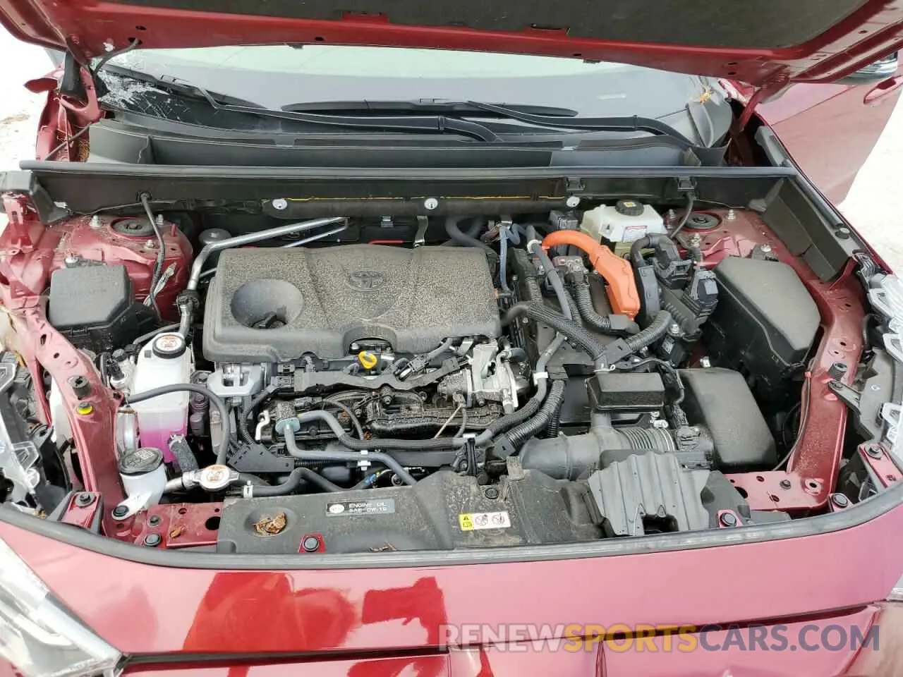 12 fotografías del automóvil dañado JTMRWRFVXMD100540 TOYOTA RAV4 2021
