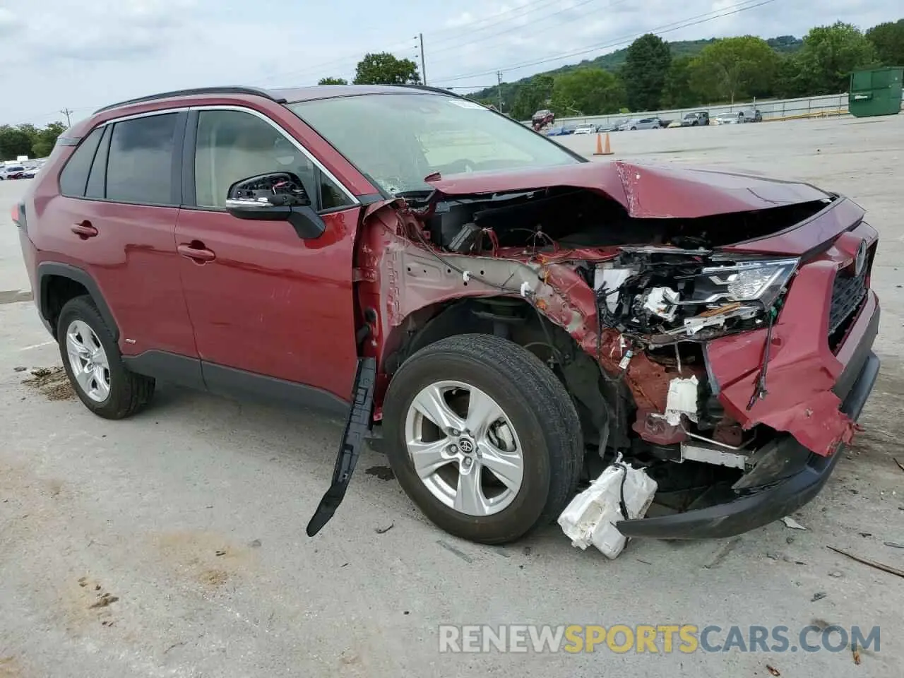 4 fotografías del automóvil dañado JTMRWRFVXMD100540 TOYOTA RAV4 2021