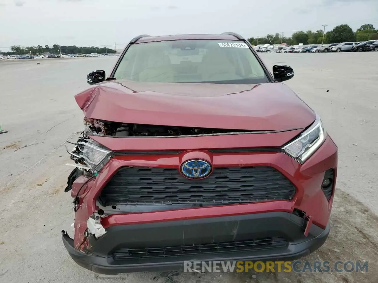 5 fotografías del automóvil dañado JTMRWRFVXMD100540 TOYOTA RAV4 2021