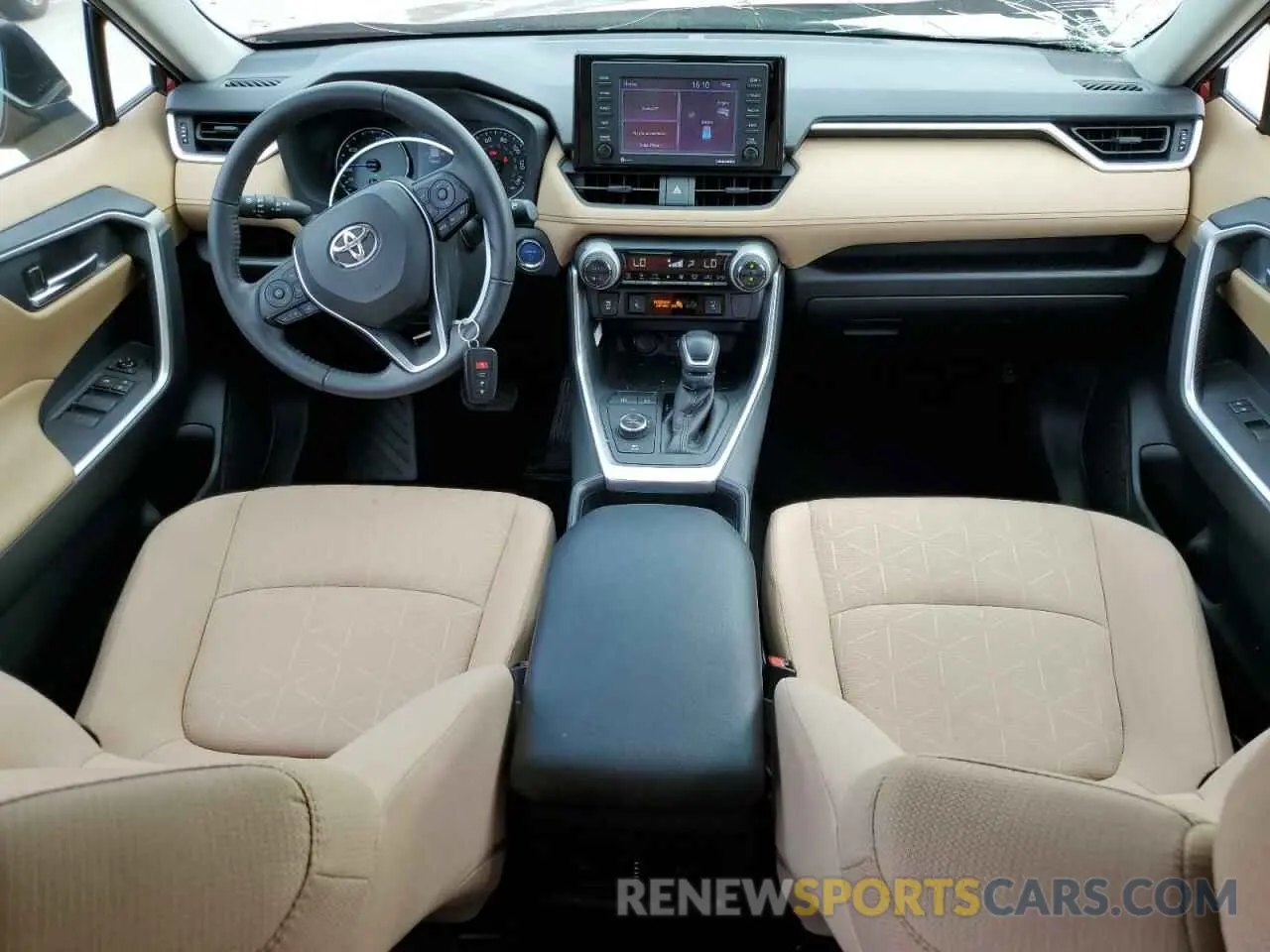 8 fotografías del automóvil dañado JTMRWRFVXMD100540 TOYOTA RAV4 2021