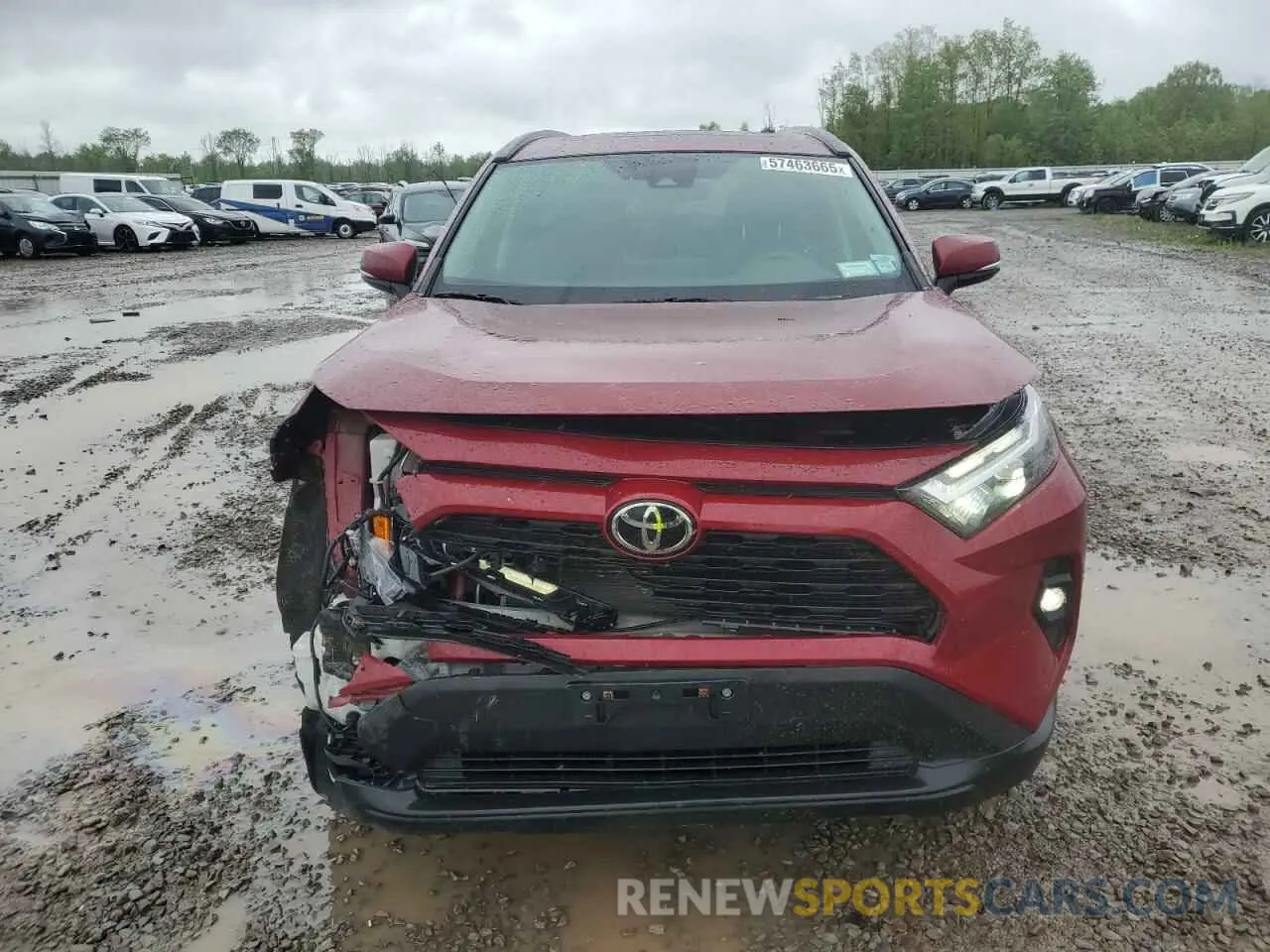 5 fotografías del automóvil dañado 2T3A1RFV5NW303173 TOYOTA RAV4 2022