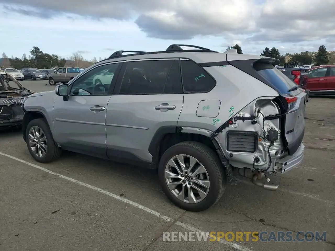 2 fotografías del automóvil dañado 2T3A1RFV7NW253330 TOYOTA RAV4 2022