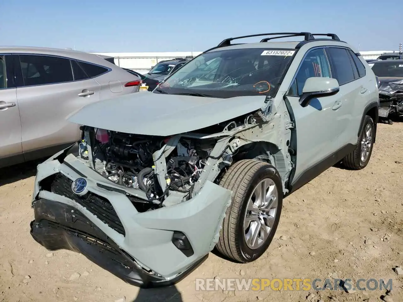 2 fotografías del automóvil dañado 2T3C1RFV0NW221666 TOYOTA RAV4 2022