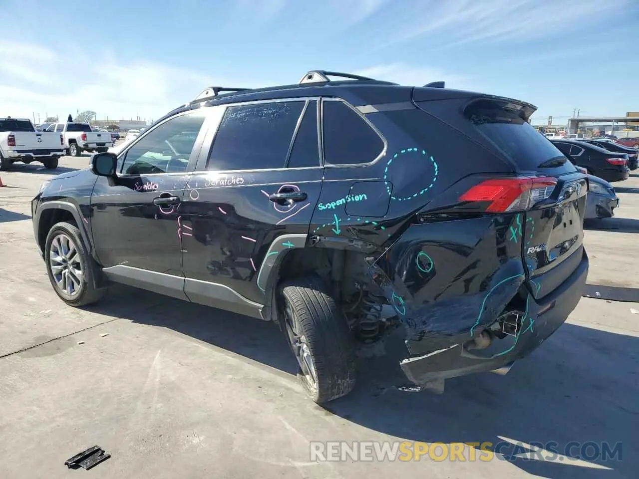 2 fotografías del automóvil dañado 2T3C1RFV9NC206083 TOYOTA RAV4 2022