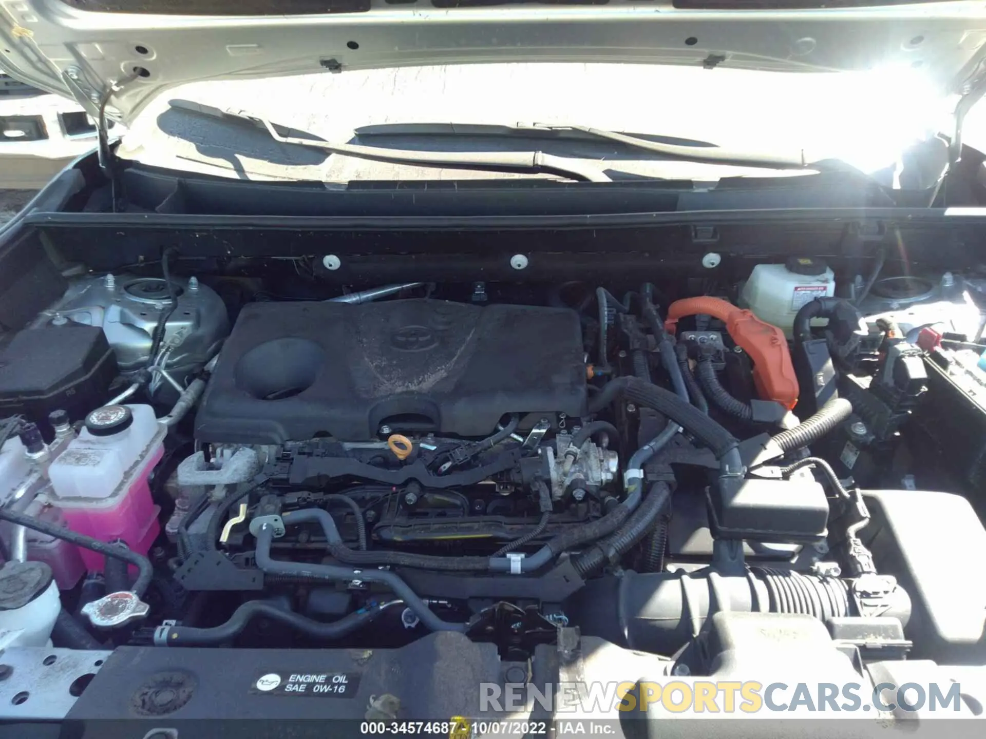 10 fotografías del automóvil dañado 2T3E6RFV1NW034558 TOYOTA RAV4 2022