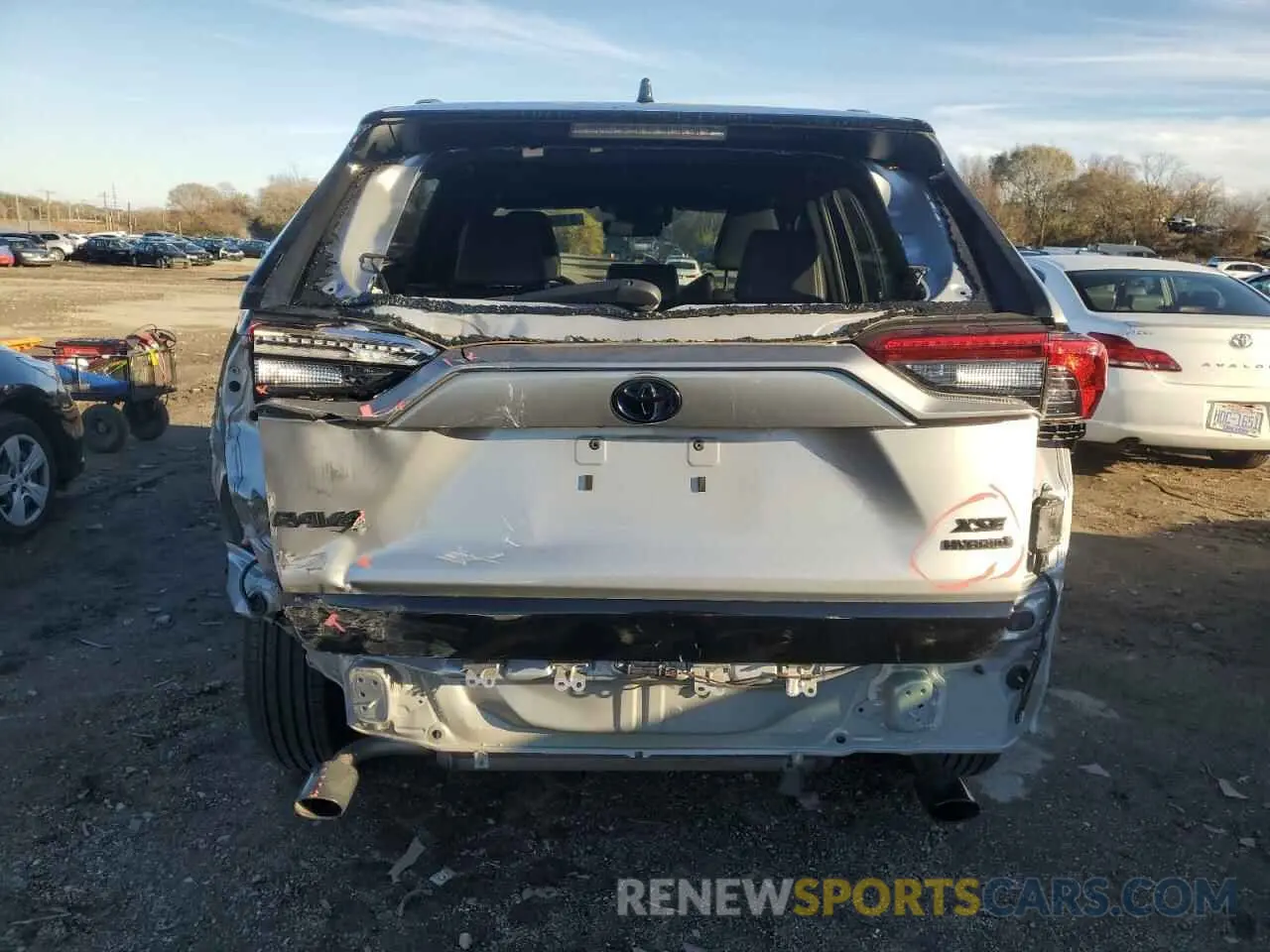 6 fotografías del automóvil dañado 2T3E6RFV8NW034444 TOYOTA RAV4 2022