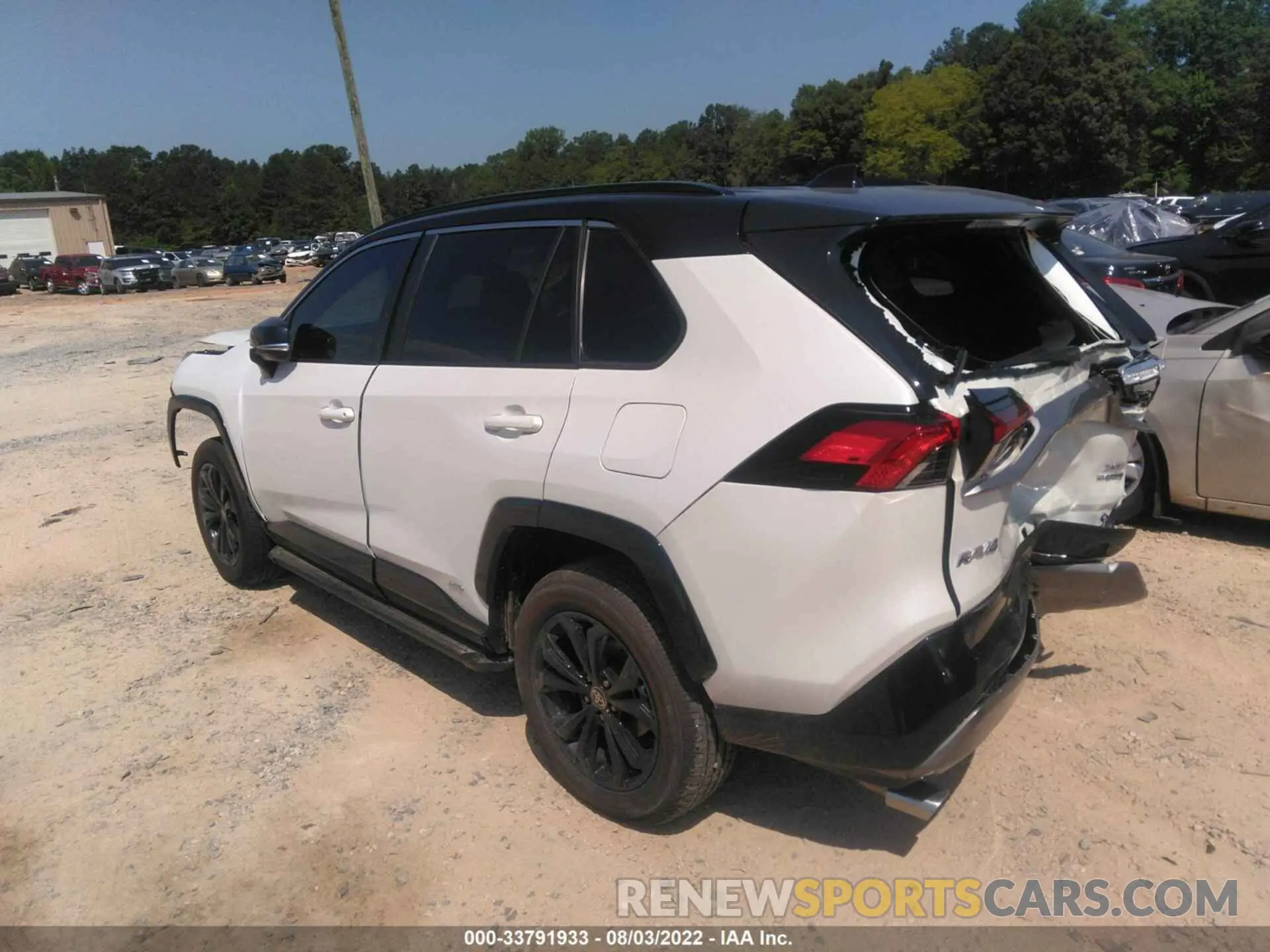 3 fotografías del automóvil dañado 2T3E6RFVXNW033845 TOYOTA RAV4 2022