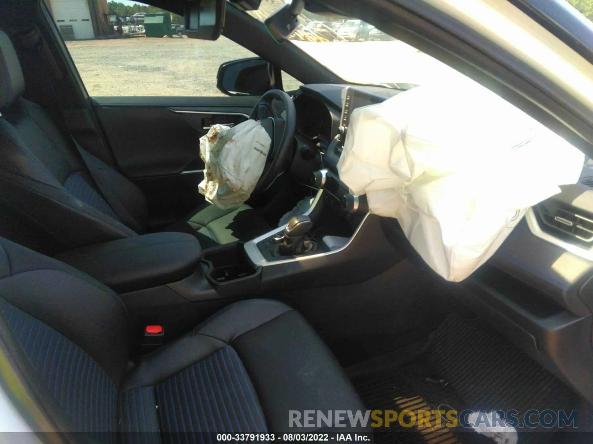 5 fotografías del automóvil dañado 2T3E6RFVXNW033845 TOYOTA RAV4 2022