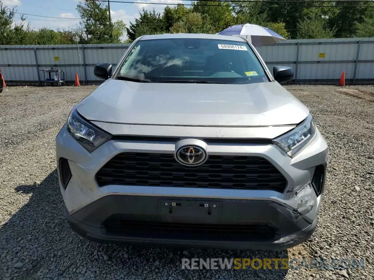 5 fotografías del automóvil dañado 2T3F1RFV4NW309701 TOYOTA RAV4 2022
