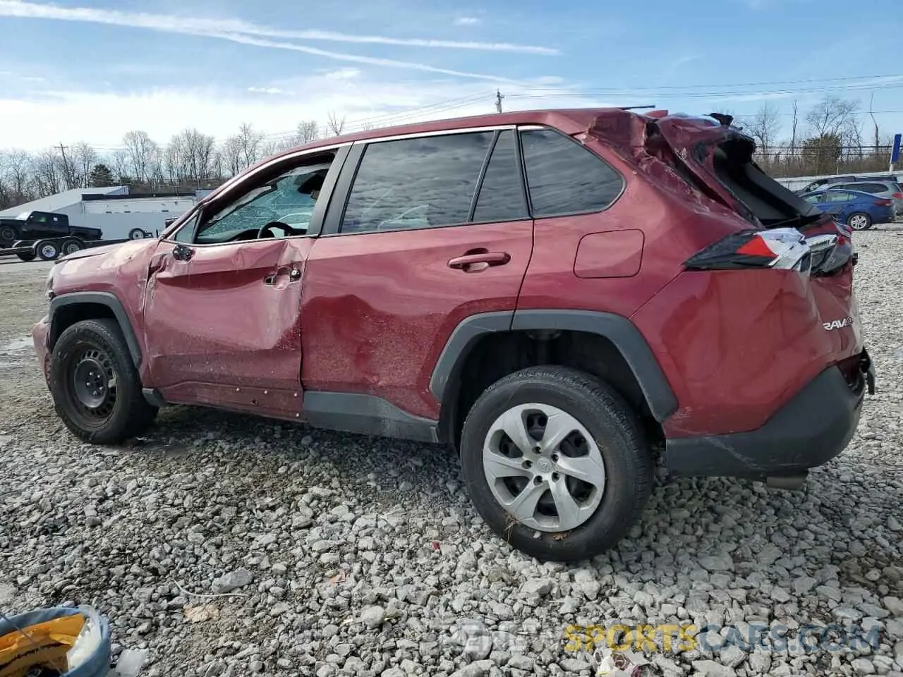 2 fotografías del automóvil dañado 2T3F1RFV6NW276989 TOYOTA RAV4 2022