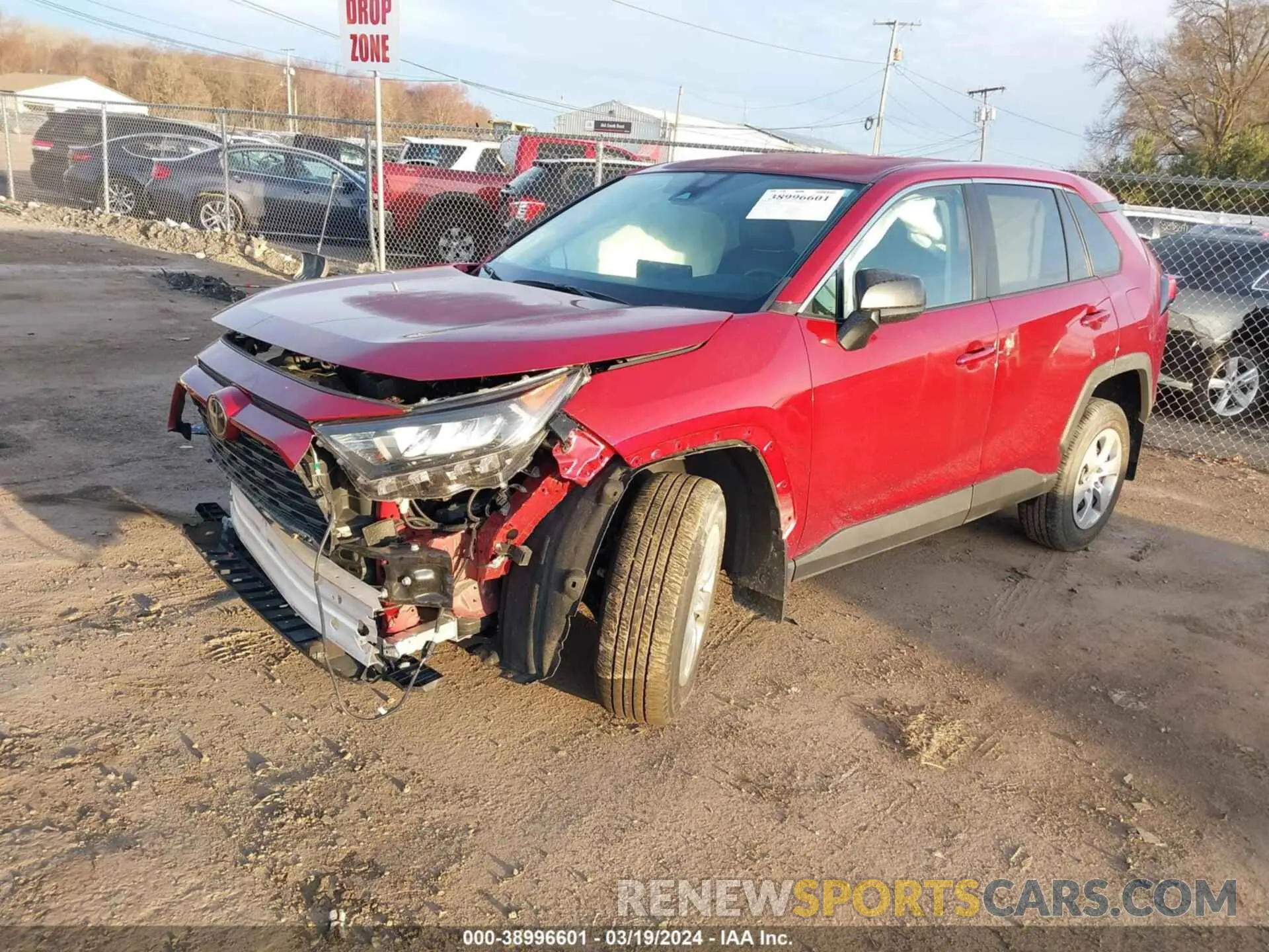 2 fotografías del automóvil dañado 2T3F1RFV7NW260428 TOYOTA RAV4 2022