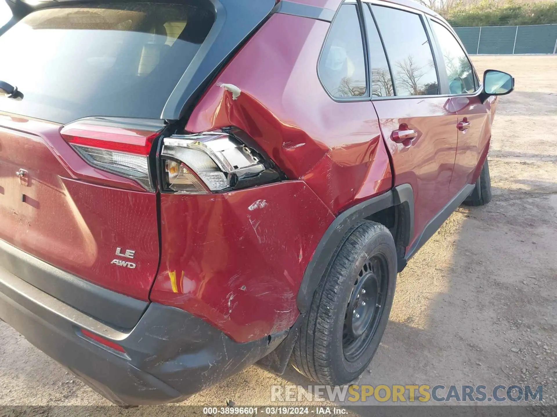 20 fotografías del automóvil dañado 2T3F1RFV7NW260428 TOYOTA RAV4 2022