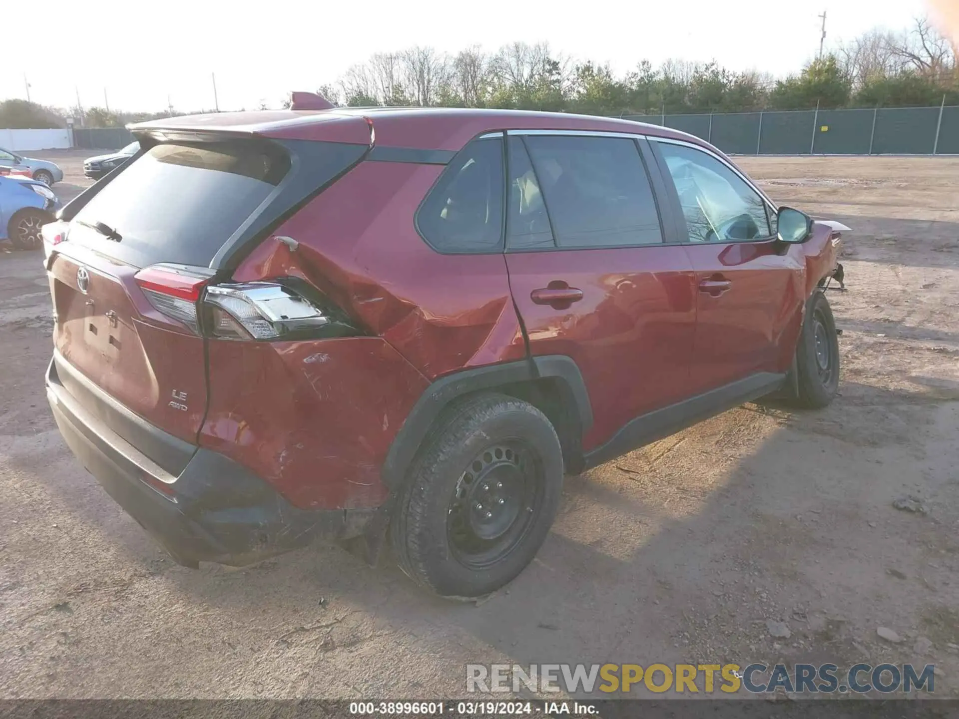4 fotografías del automóvil dañado 2T3F1RFV7NW260428 TOYOTA RAV4 2022