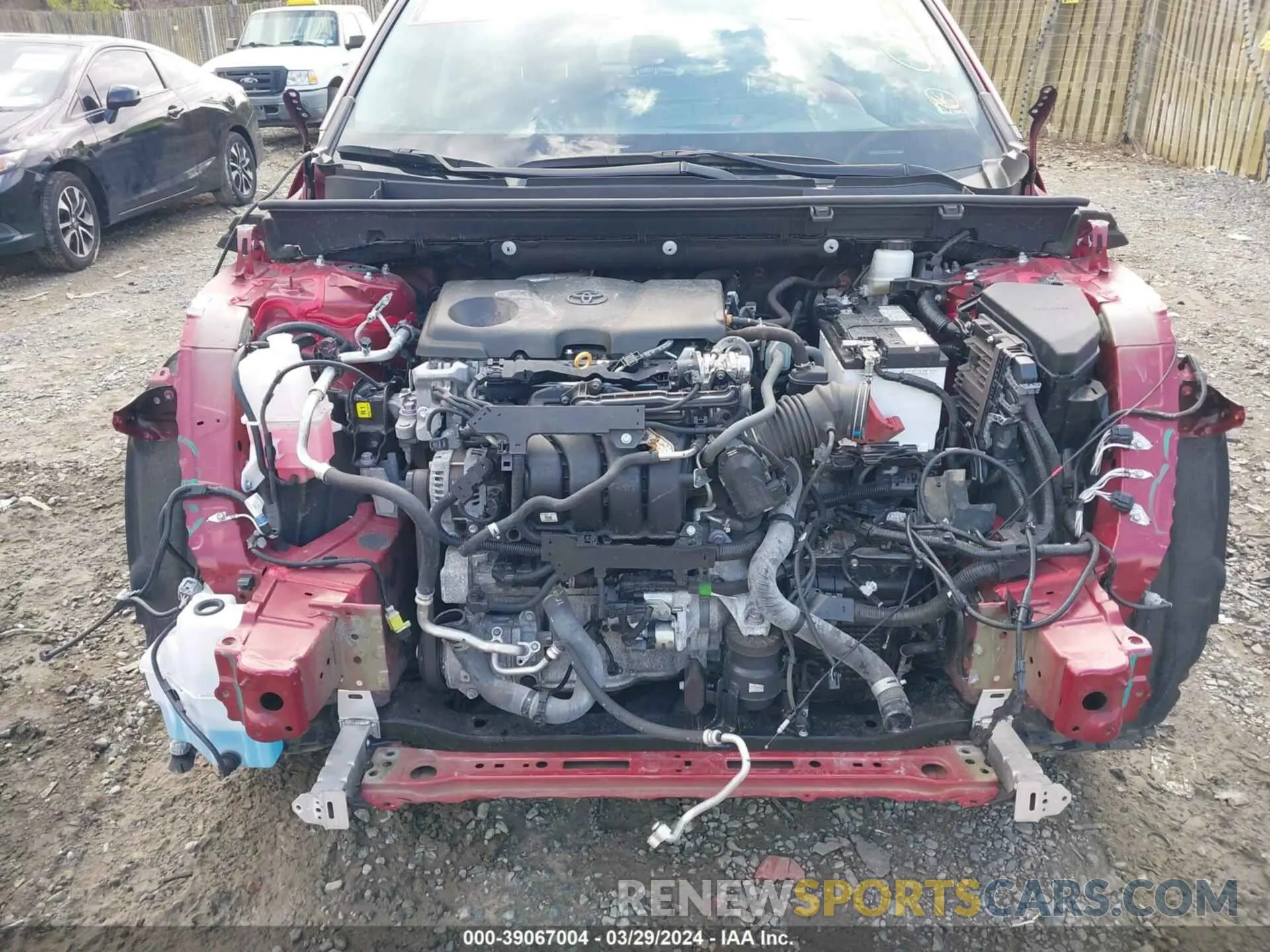 10 fotografías del automóvil dañado 2T3F1RFV7NW297284 TOYOTA RAV4 2022