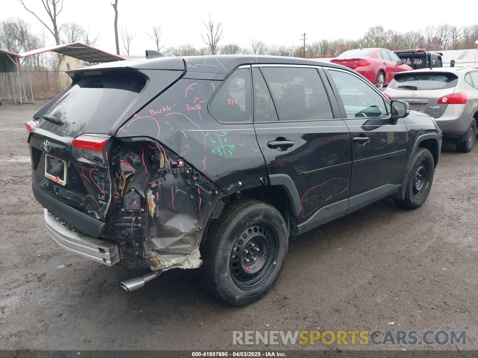 4 fotografías del automóvil dañado 2T3G1RFV7NW317134 TOYOTA RAV4 2022
