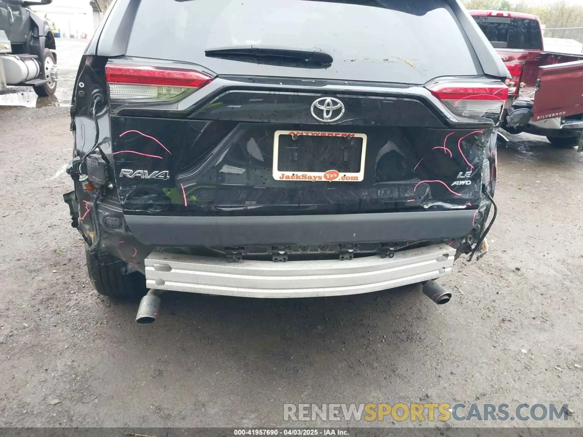 6 fotografías del automóvil dañado 2T3G1RFV7NW317134 TOYOTA RAV4 2022