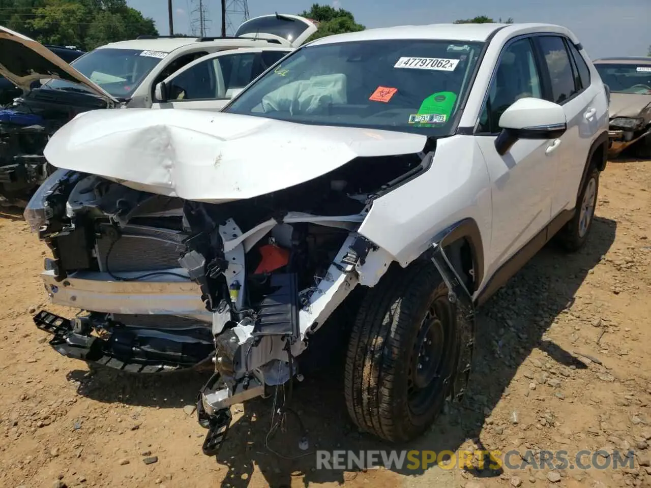 2 fotografías del automóvil dañado 2T3G1RFV9NC267984 TOYOTA RAV4 2022