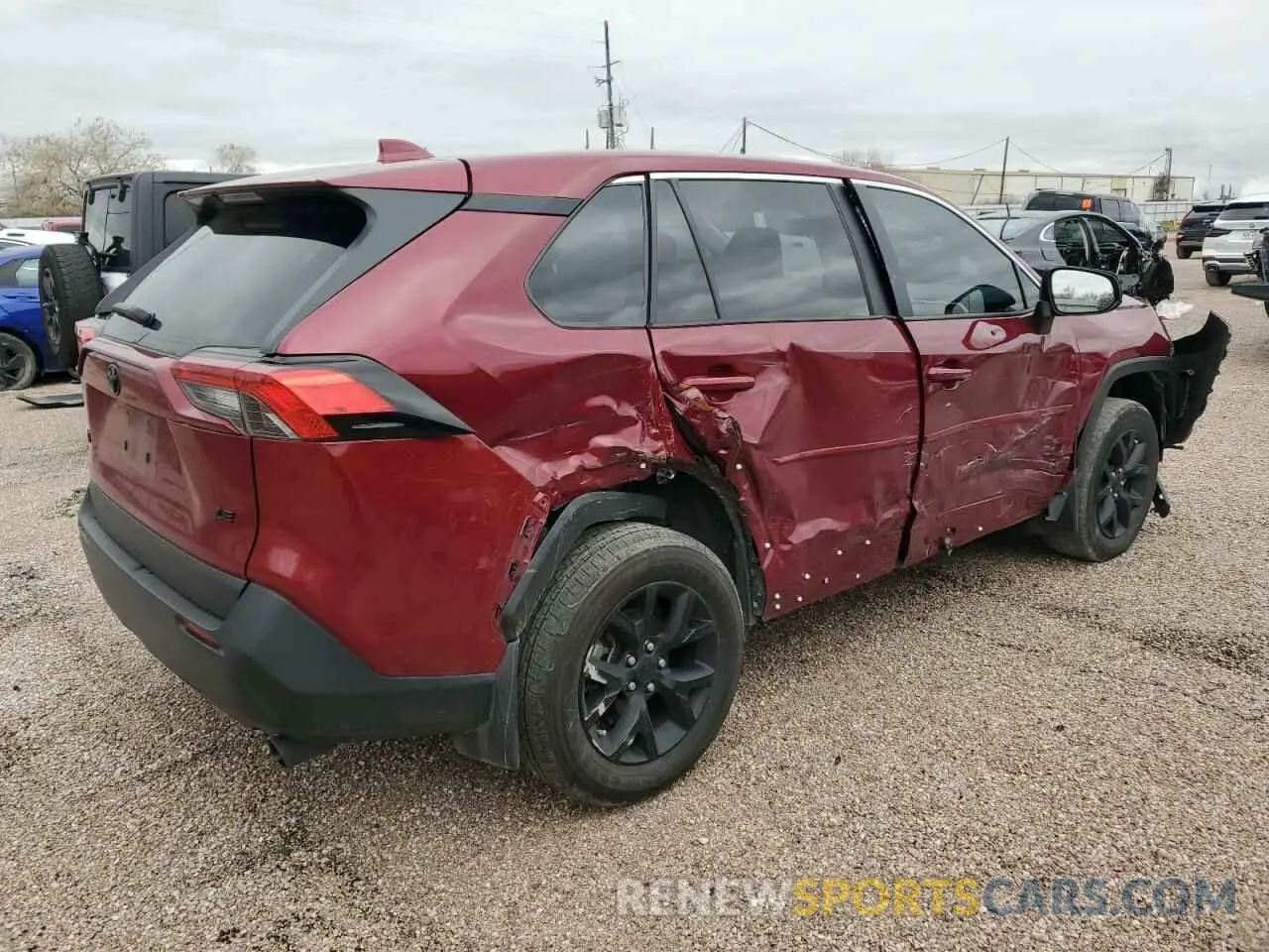 3 fotografías del automóvil dañado 2T3H1RFV1NW228387 TOYOTA RAV4 2022