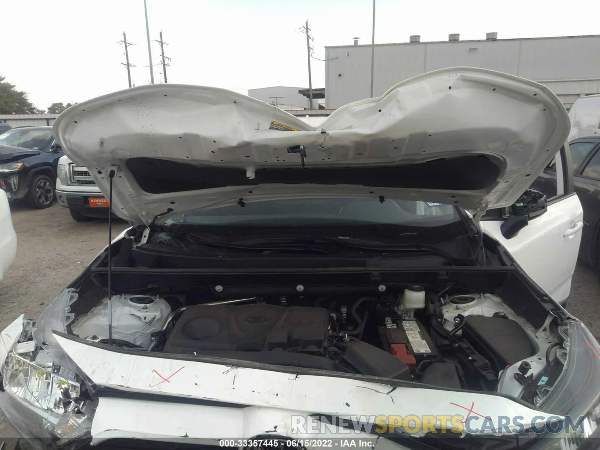 10 fotografías del automóvil dañado 2T3H1RFV6NC175283 TOYOTA RAV4 2022