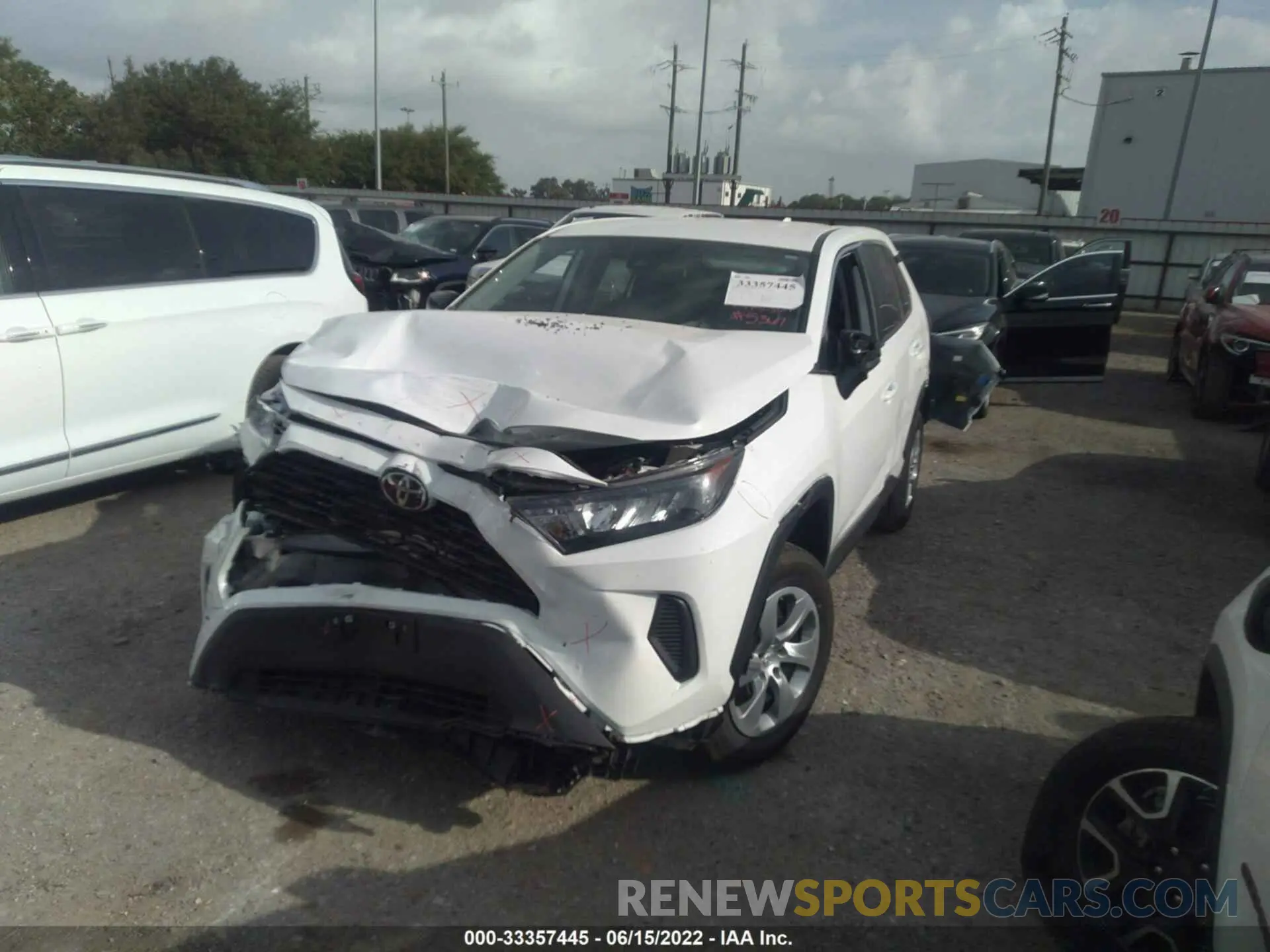2 fotografías del automóvil dañado 2T3H1RFV6NC175283 TOYOTA RAV4 2022