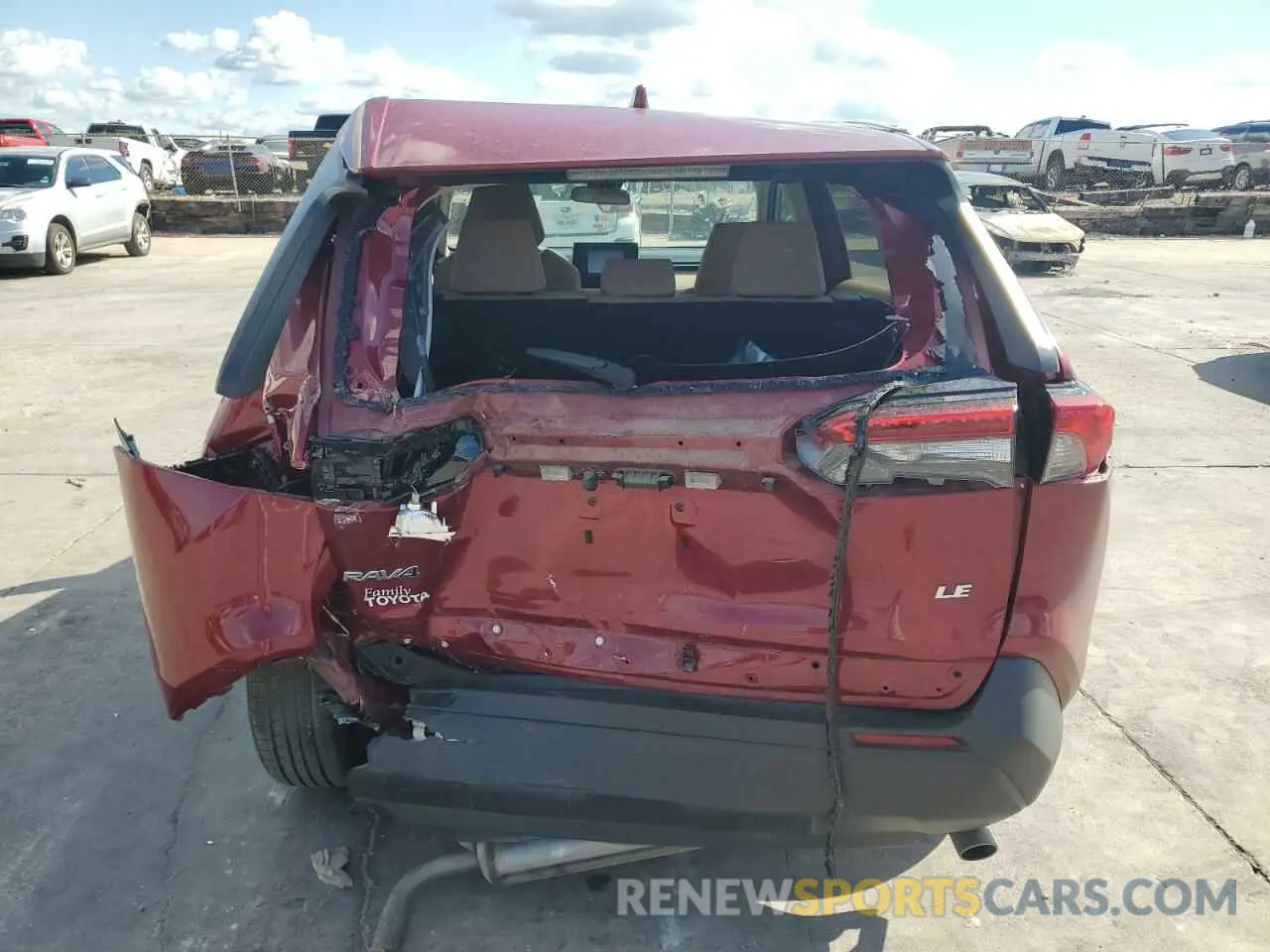 6 fotografías del automóvil dañado 2T3H1RFV6NW192860 TOYOTA RAV4 2022
