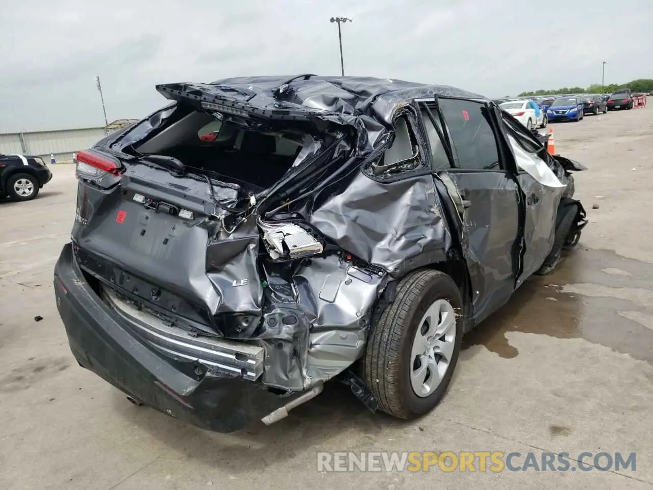 4 fotografías del automóvil dañado 2T3H1RFV7NC175860 TOYOTA RAV4 2022