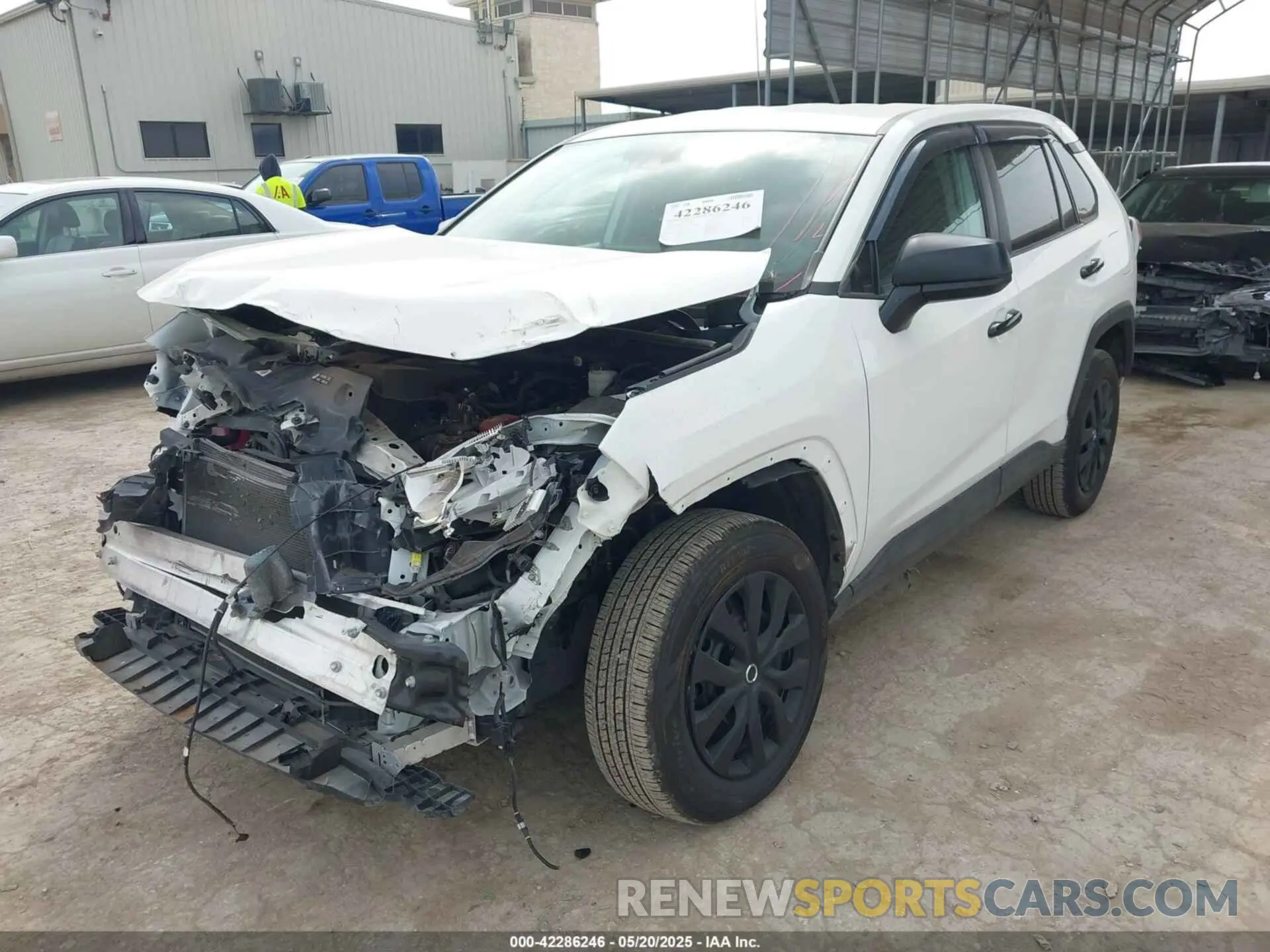 2 fotografías del automóvil dañado 2T3H1RFV7NC179312 TOYOTA RAV4 2022