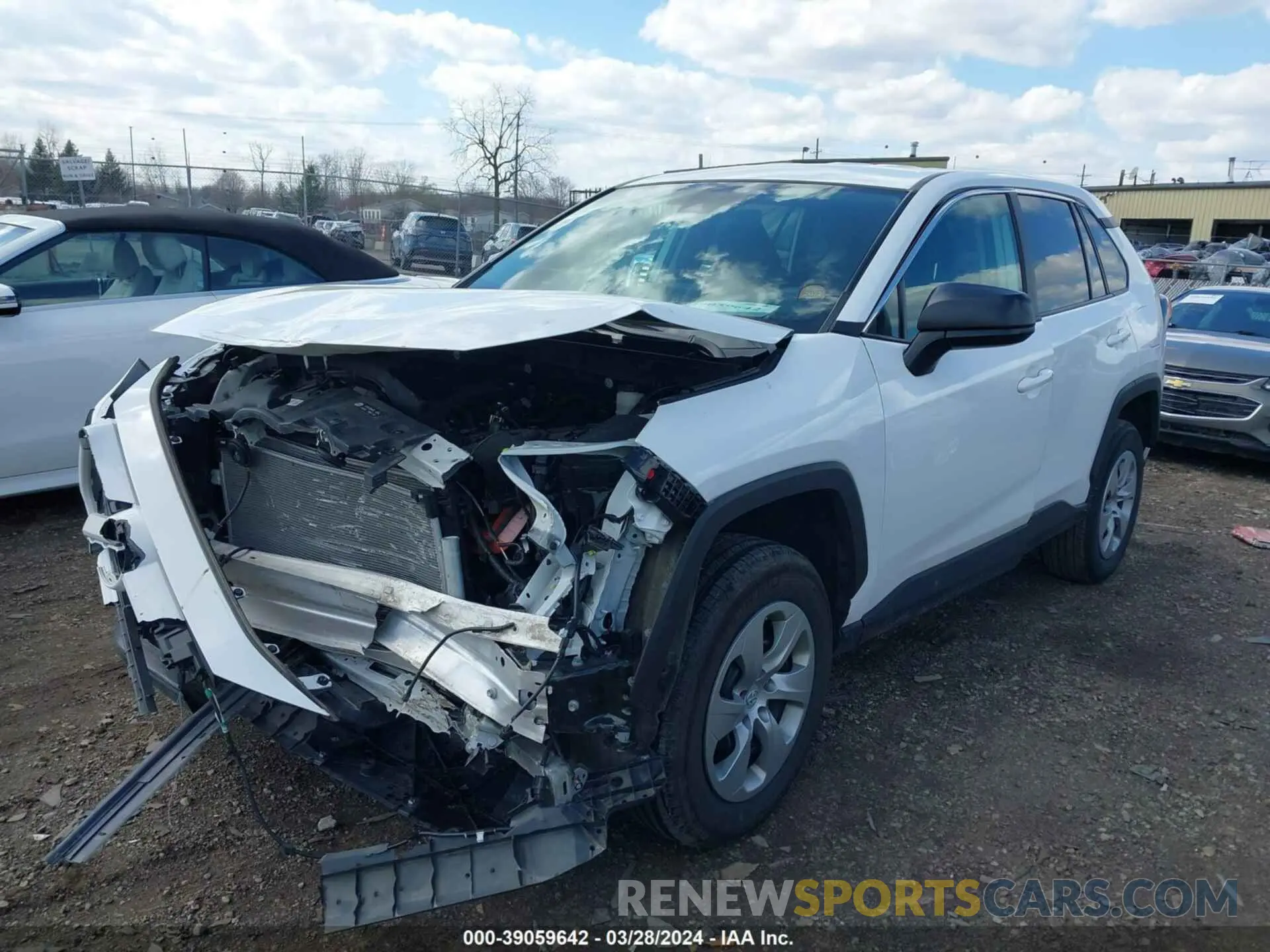 2 fotografías del automóvil dañado 2T3H1RFV7NC184879 TOYOTA RAV4 2022