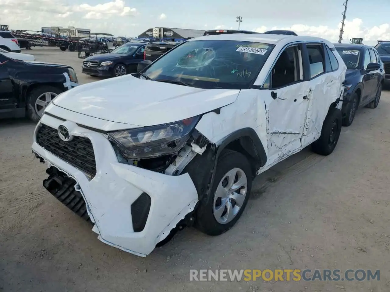 1 fotografías del automóvil dañado 2T3H1RFV7NW201680 TOYOTA RAV4 2022