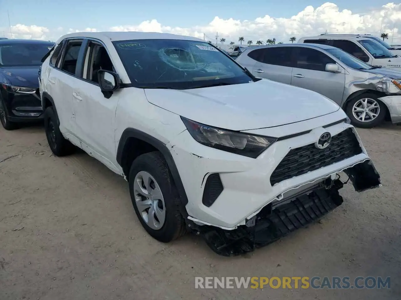 4 fotografías del automóvil dañado 2T3H1RFV7NW201680 TOYOTA RAV4 2022