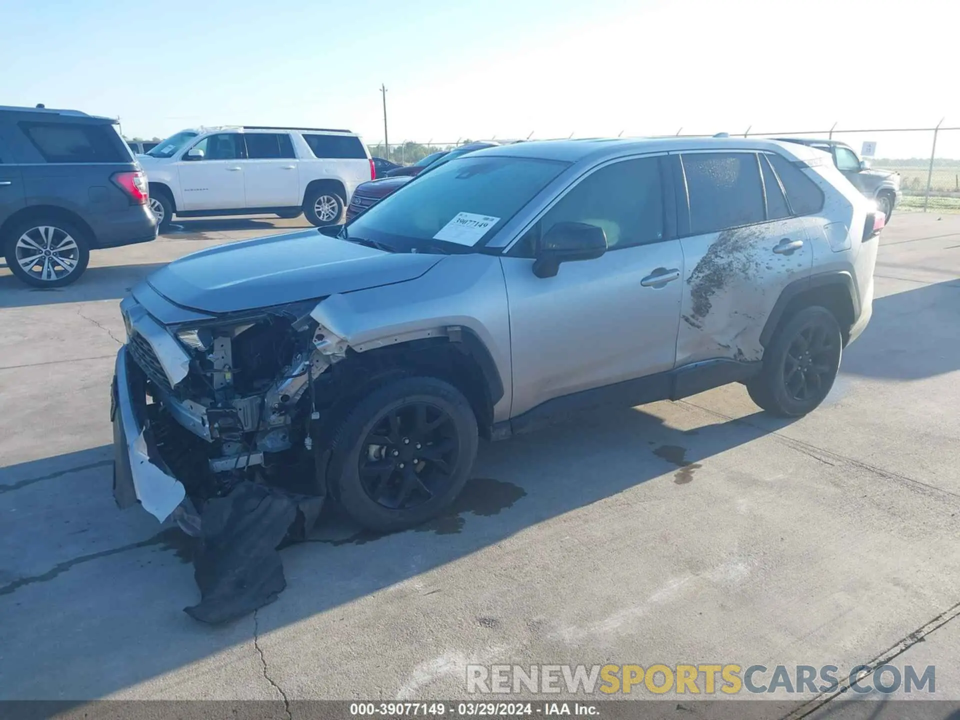 2 fotografías del automóvil dañado 2T3H1RFV9NC190666 TOYOTA RAV4 2022
