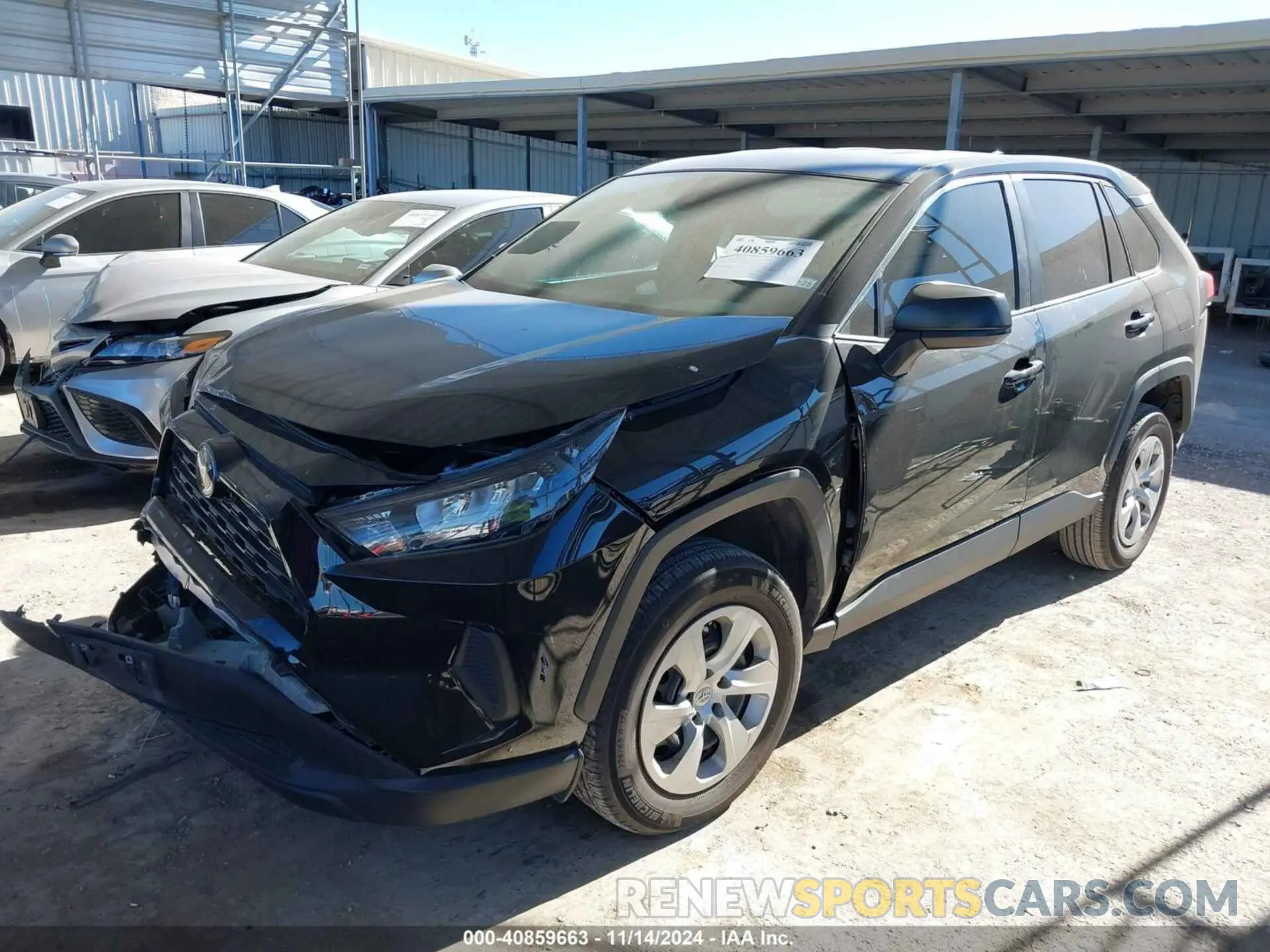 2 fotografías del automóvil dañado 2T3H1RFVXNW205691 TOYOTA RAV4 2022