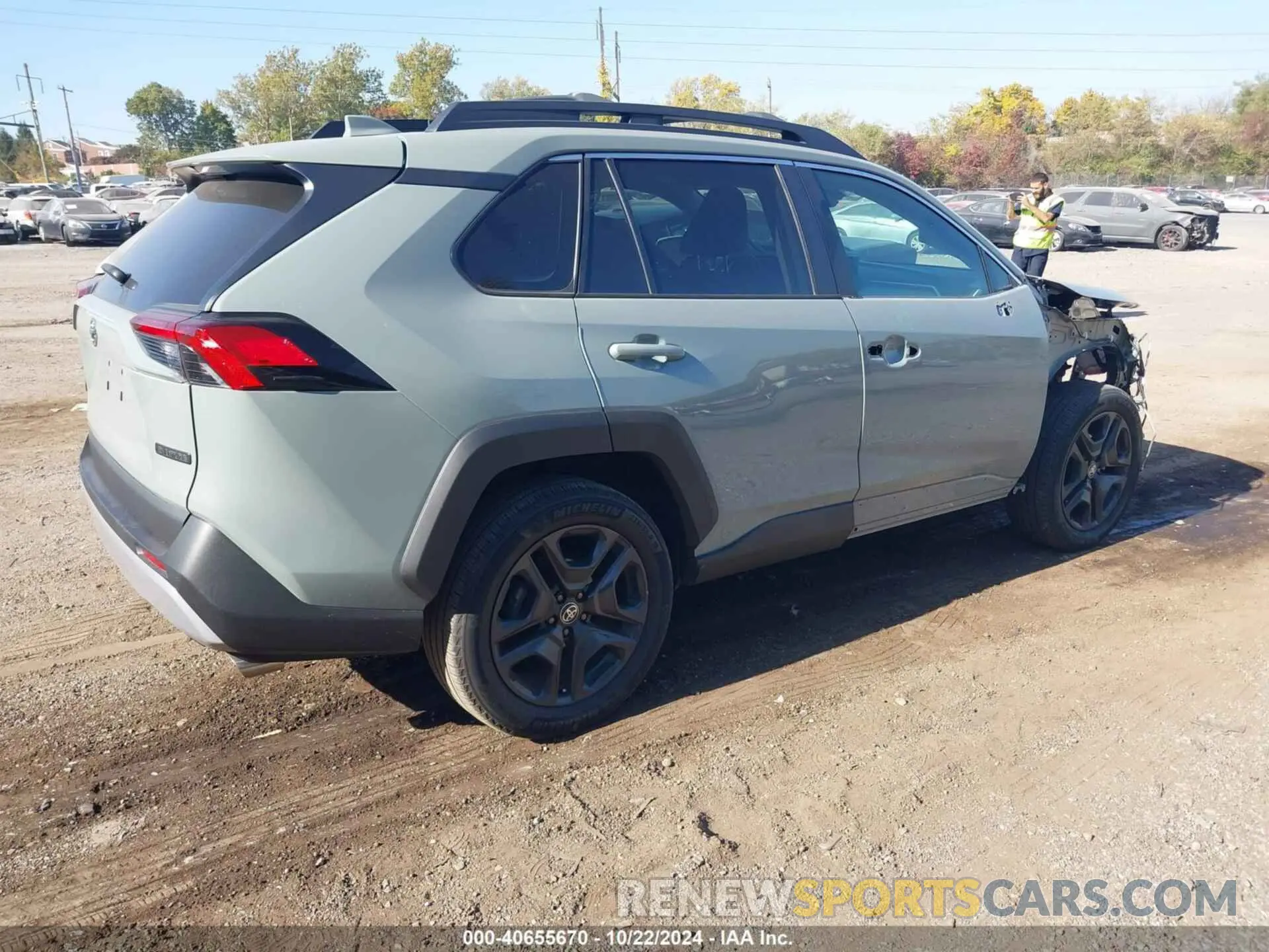4 fotografías del automóvil dañado 2T3J1RFV8NW249304 TOYOTA RAV4 2022