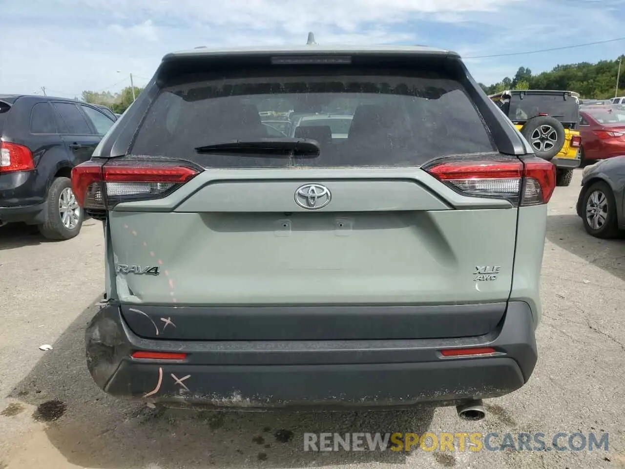 6 fotografías del automóvil dañado 2T3P1RFV1NW270005 TOYOTA RAV4 2022