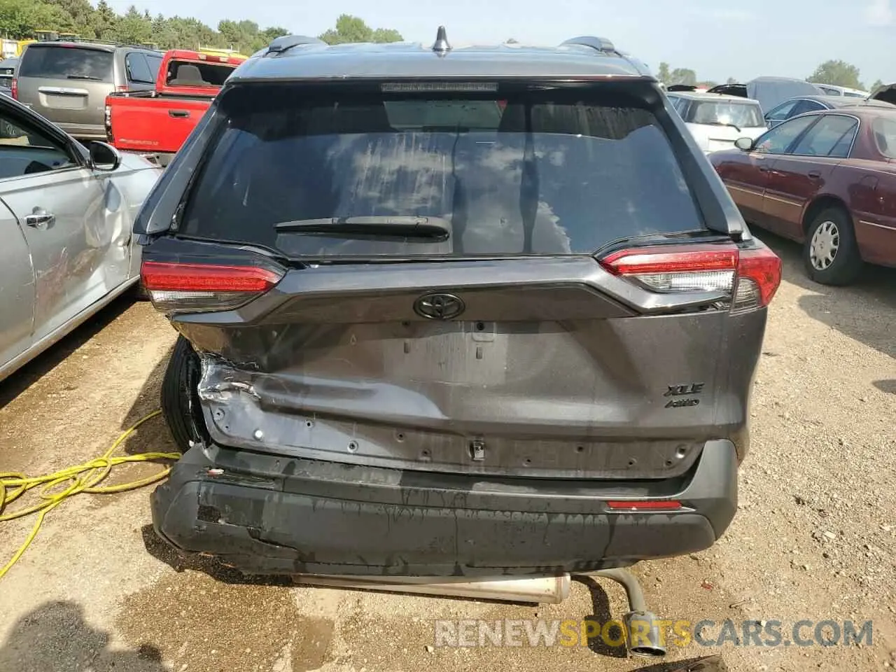 6 fotografías del automóvil dañado 2T3P1RFV5NC257095 TOYOTA RAV4 2022