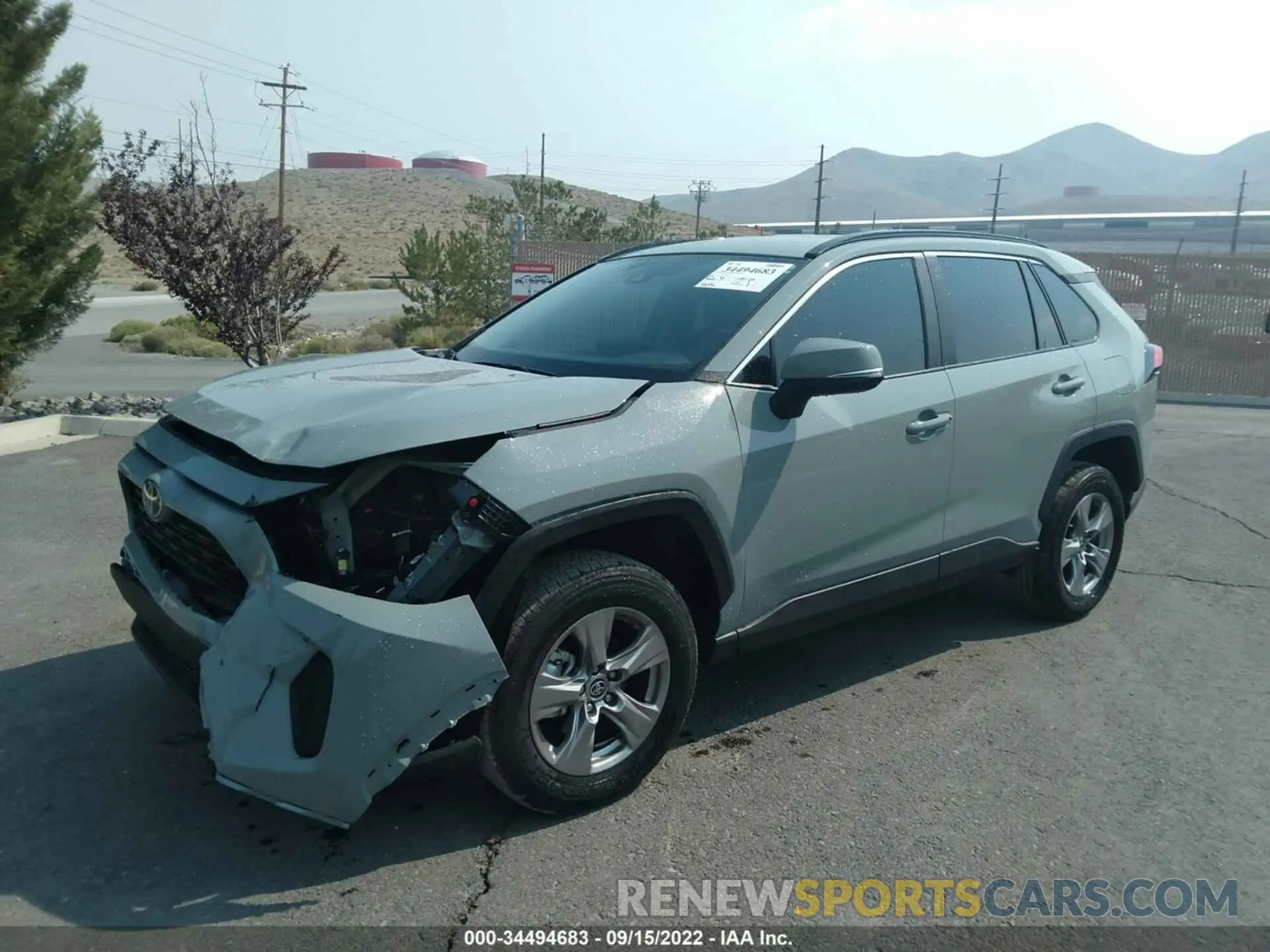 2 fotografías del automóvil dañado 2T3P1RFV6NW270808 TOYOTA RAV4 2022