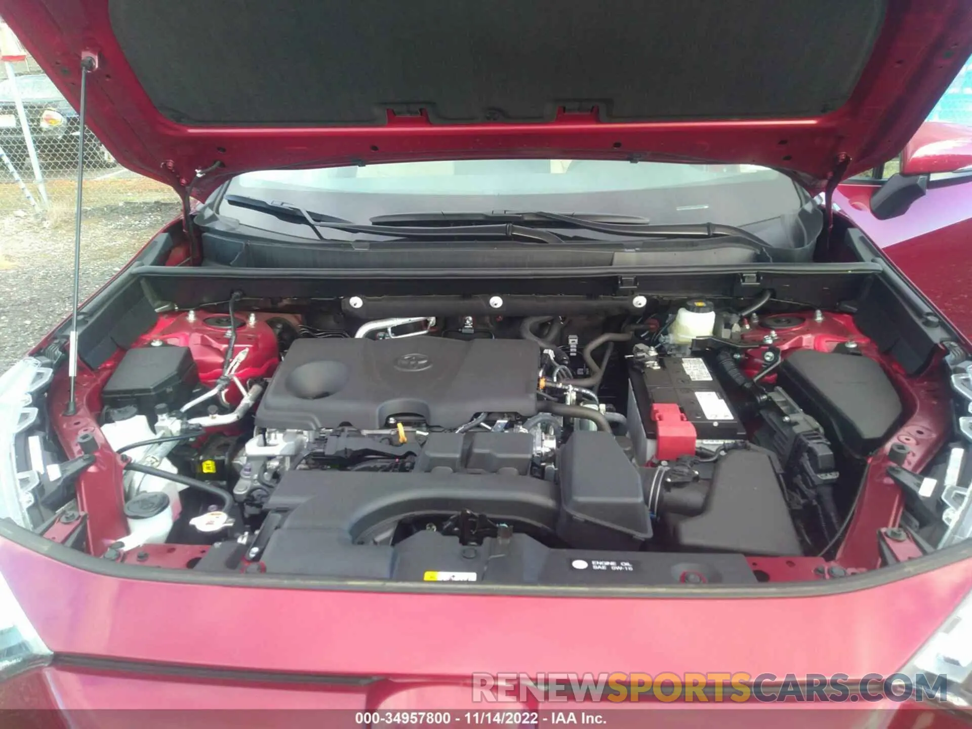 10 fotografías del automóvil dañado 2T3P1RFV8NW287447 TOYOTA RAV4 2022